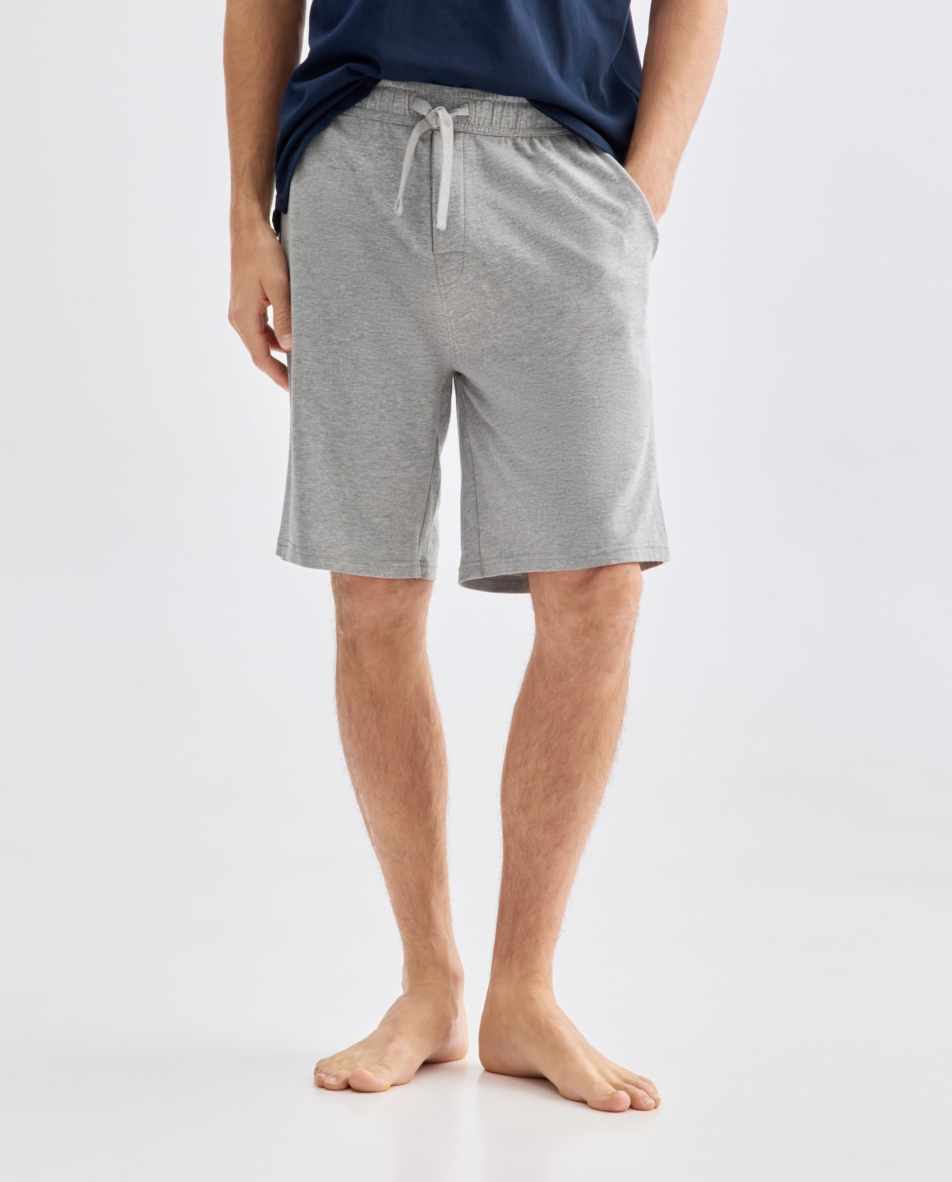 Calções de Malha de Pijama Cinzento médio-2