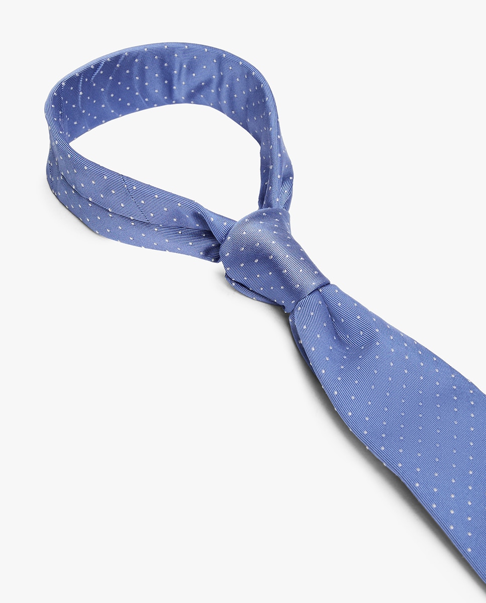 Gravata às Bolinhas - Azul Azul-claro-2