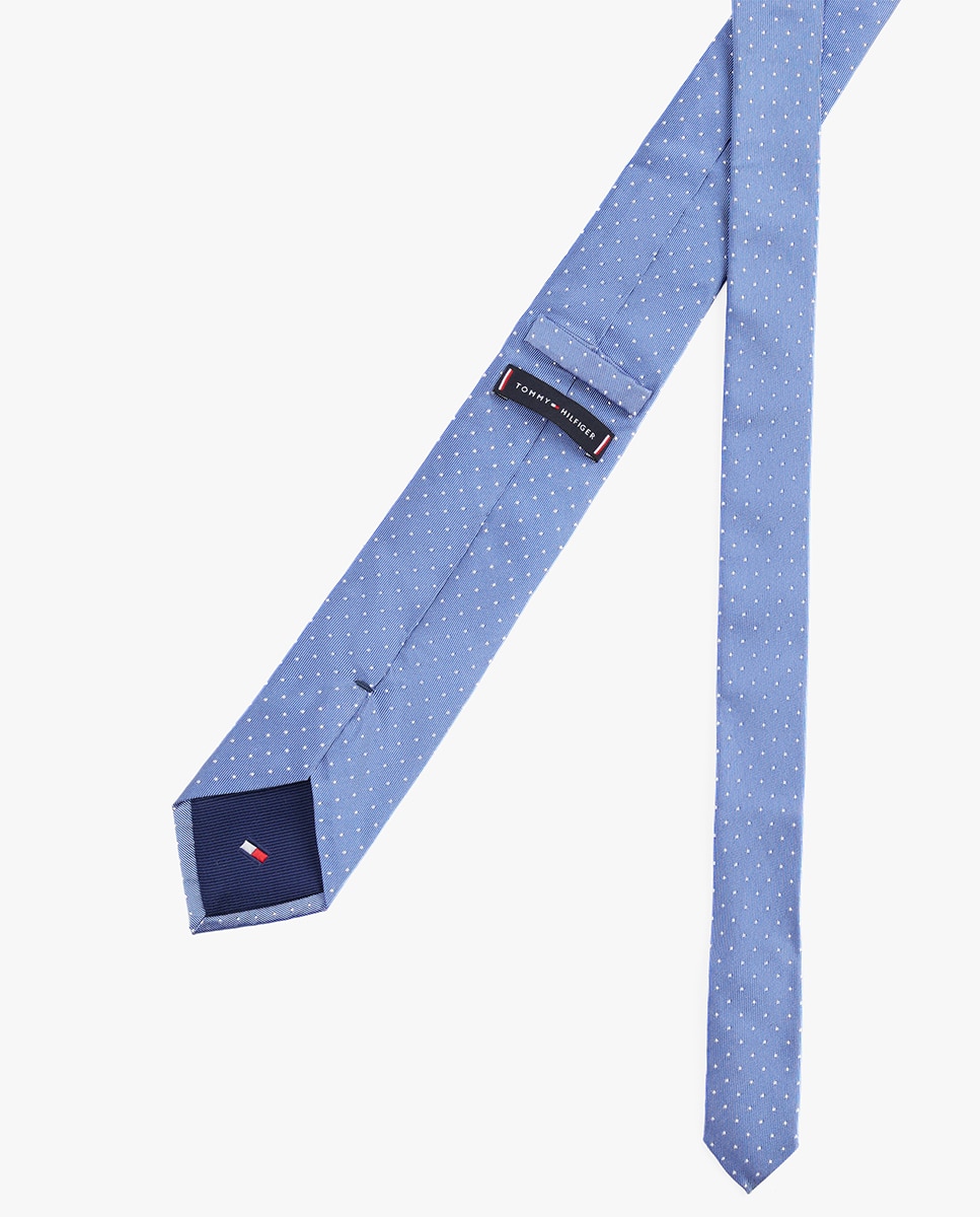 Gravata às Bolinhas - Azul Azul-claro-3