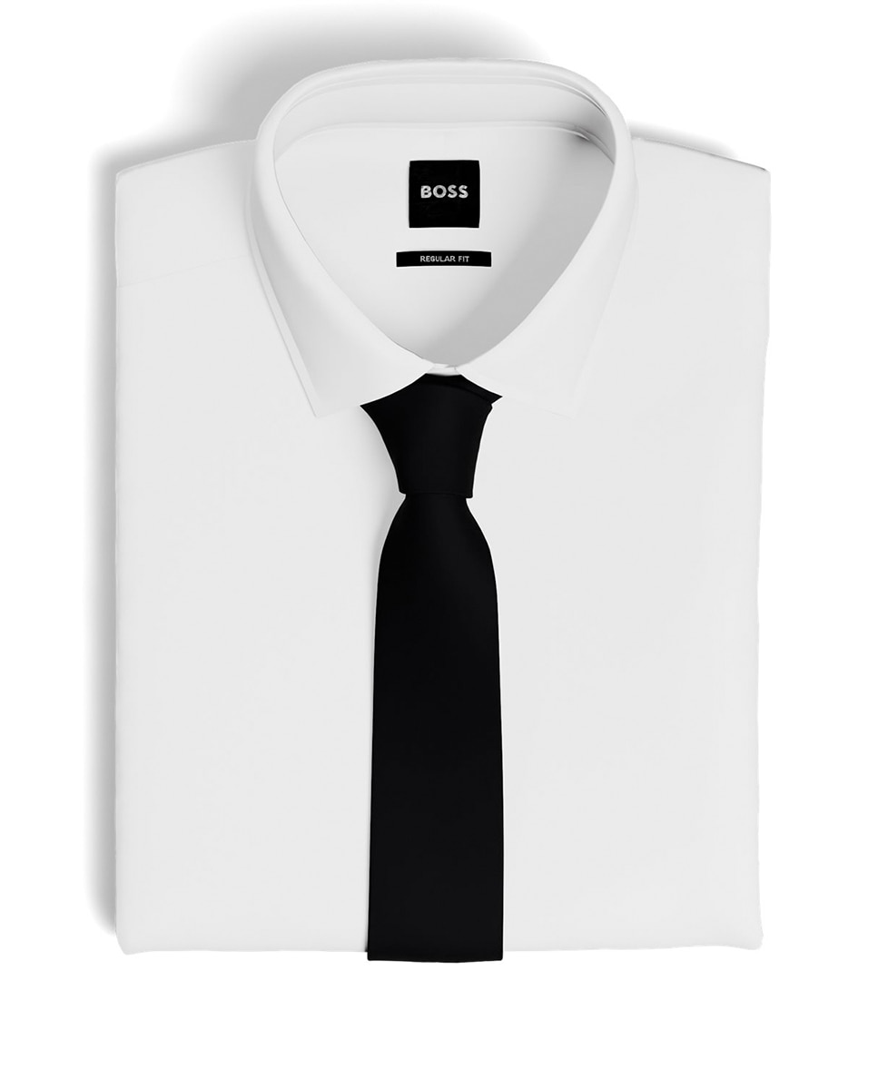 Gravata Suave de Seda Jacquard Cinzento-2