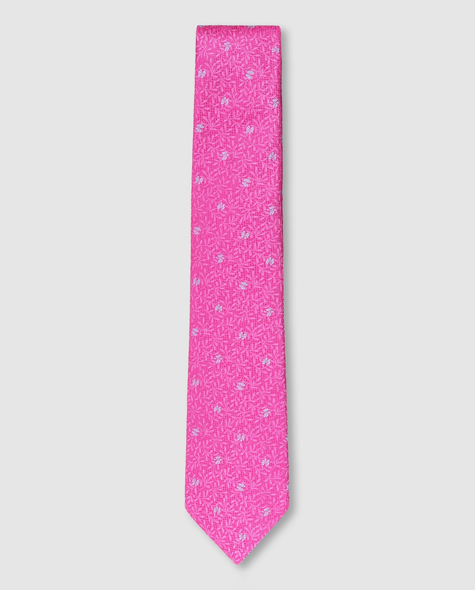 Imagen 0 de Corbata seda jacquard hombre Rosa