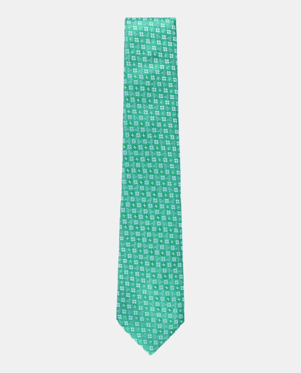 Imagen 1 de Corbata seda jacquard hombre - Olimpo - Verde Verde