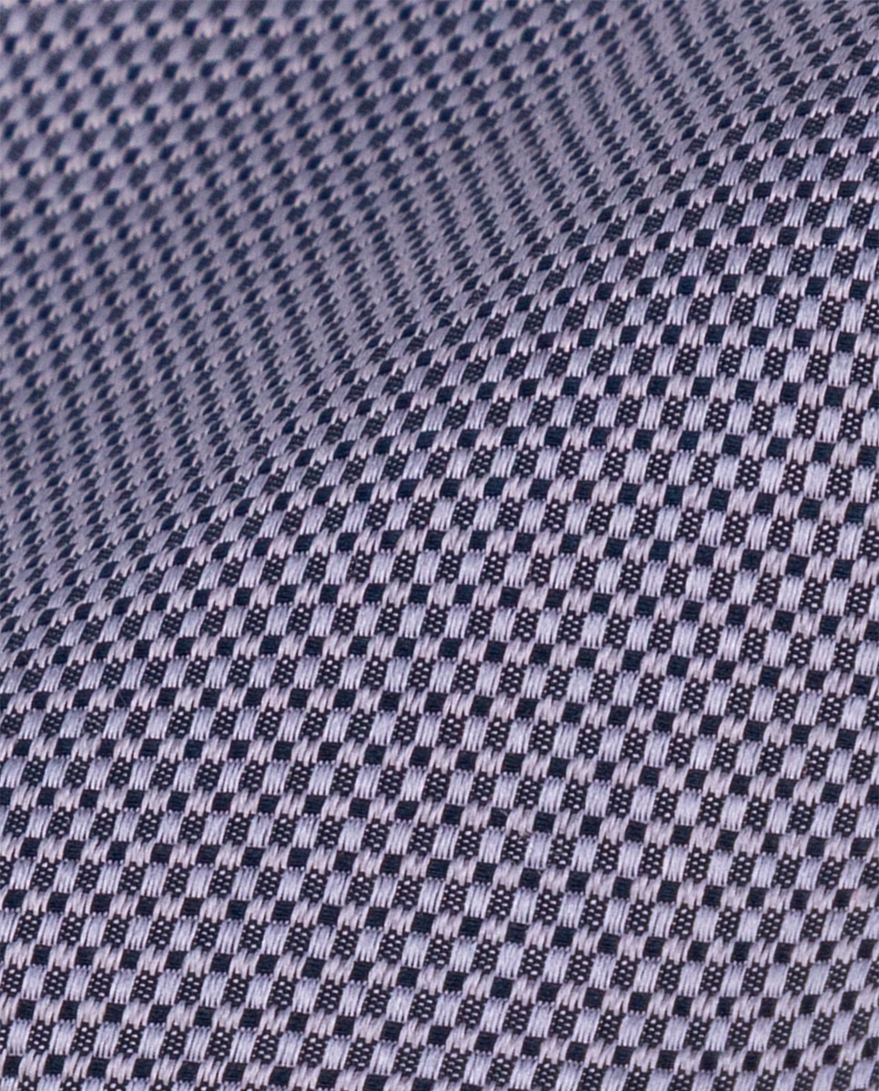 Gravata de Seda com Textura a Condizer Roxo-2