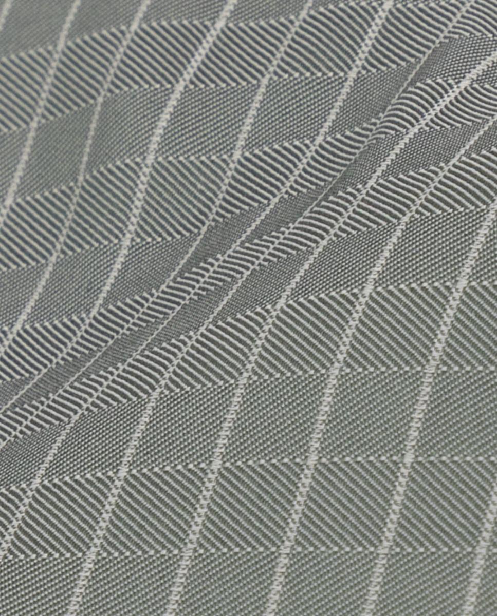 Gravata com Estampado Geométrico de Seda Verde-claro-2