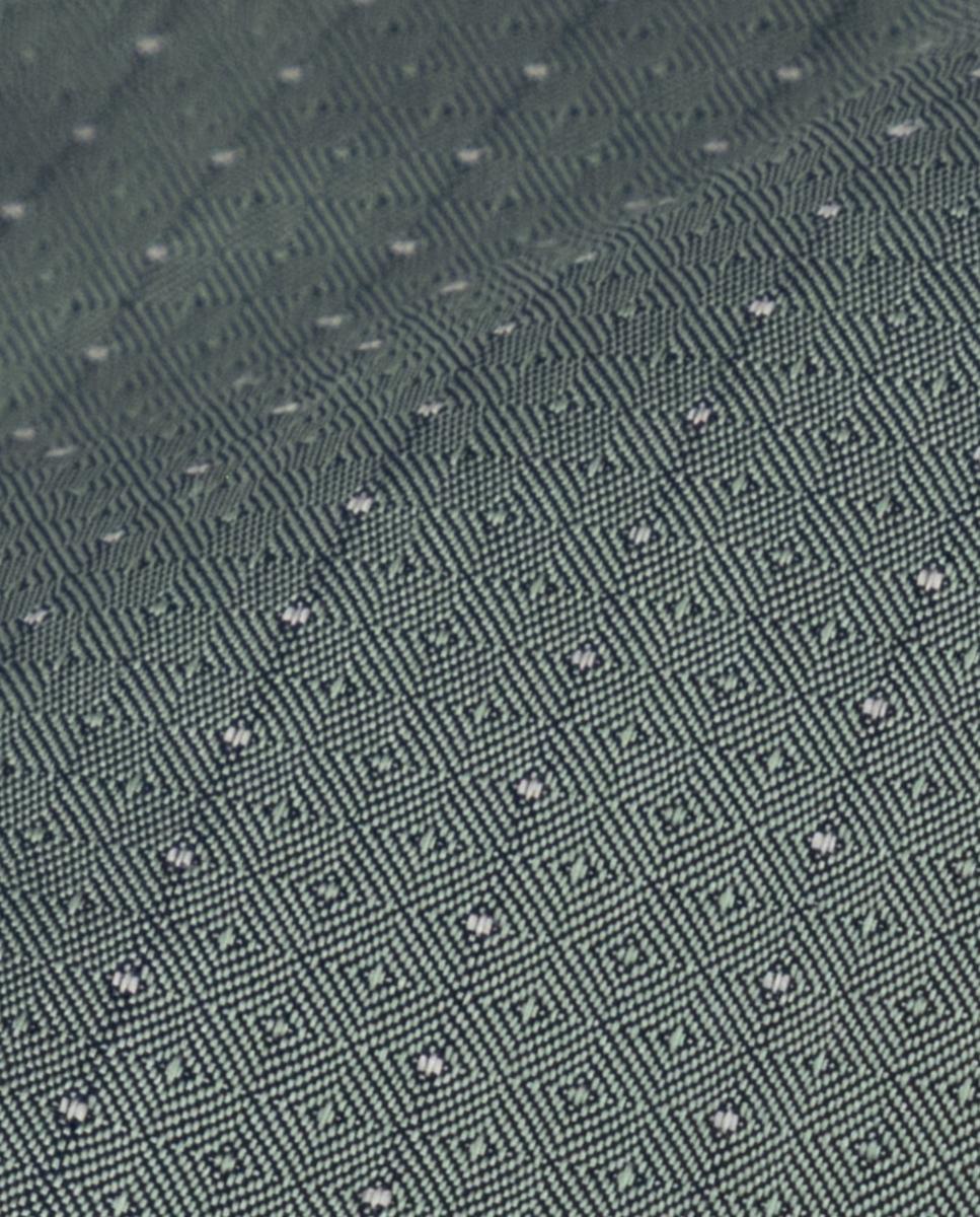 Gravata com Seda e Micro Estrutura. Verde-claro-2