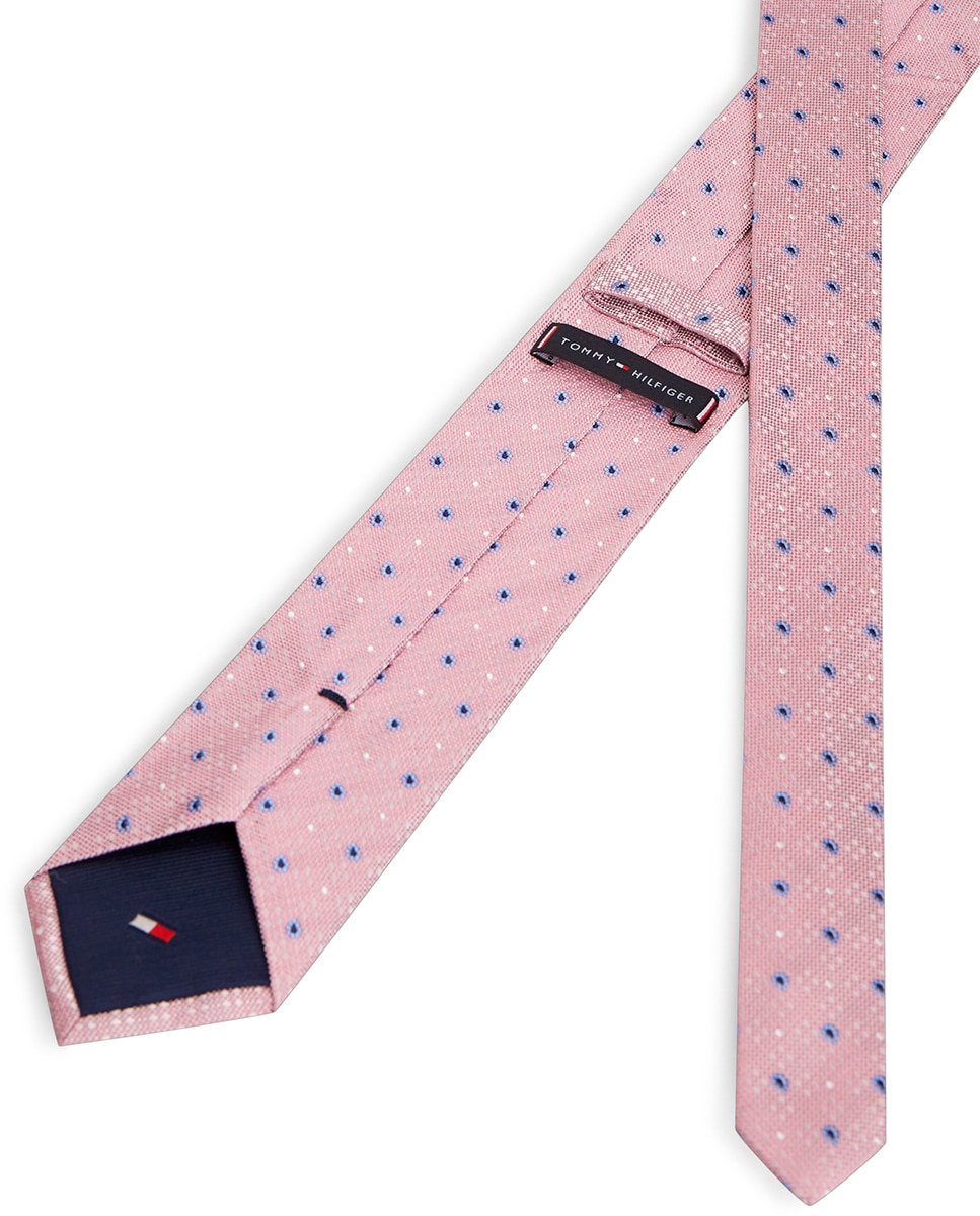 Gravata com Micro Estampado - Rosa Rosa-2