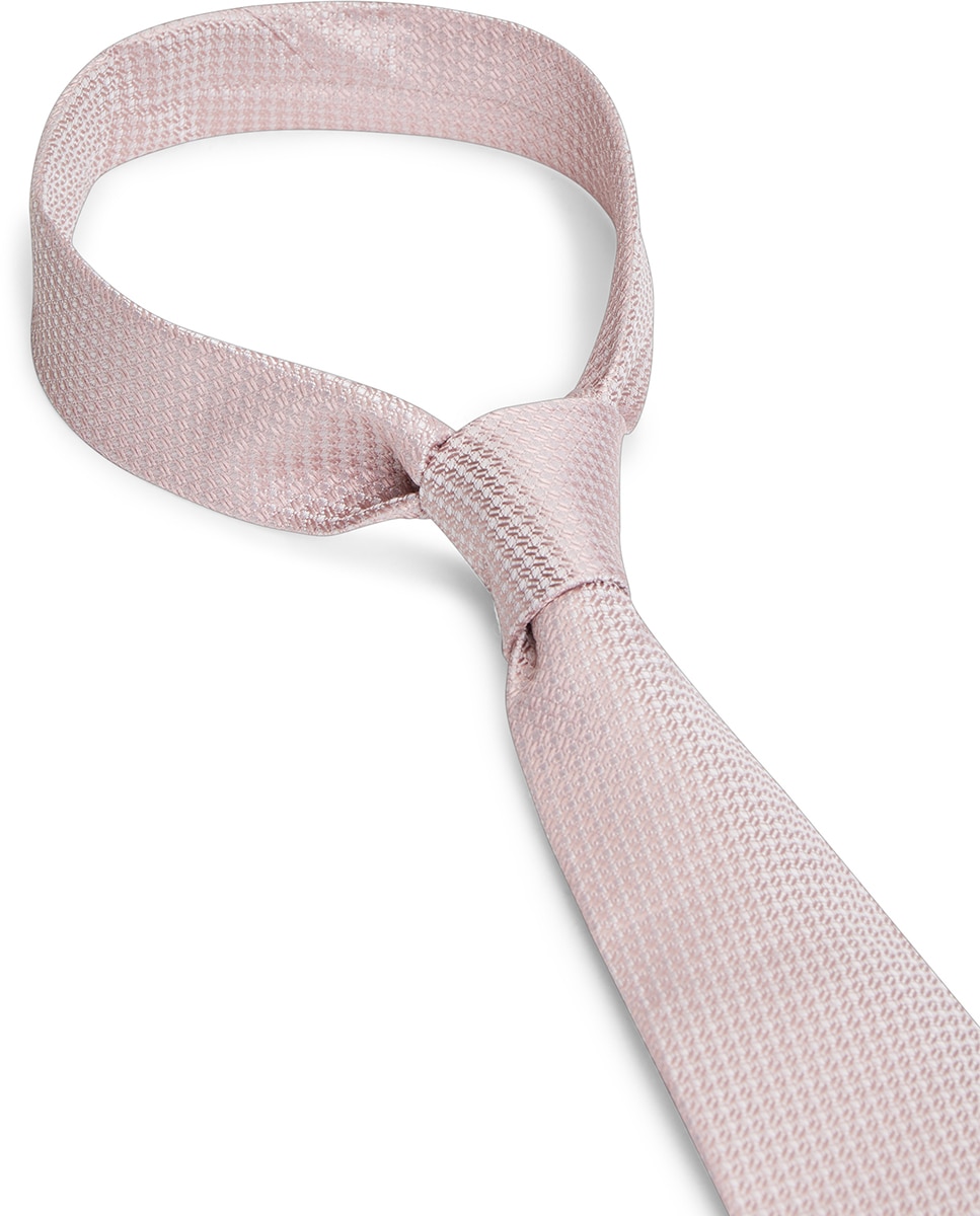 Gravata com Micro Estampado - Rosa Rosa-3