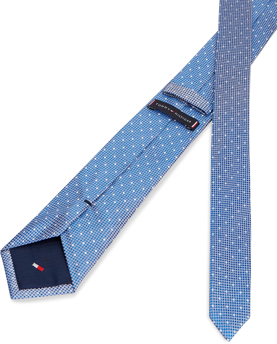 Gravata com Estampado às Bolinhas - Azul Azul-2