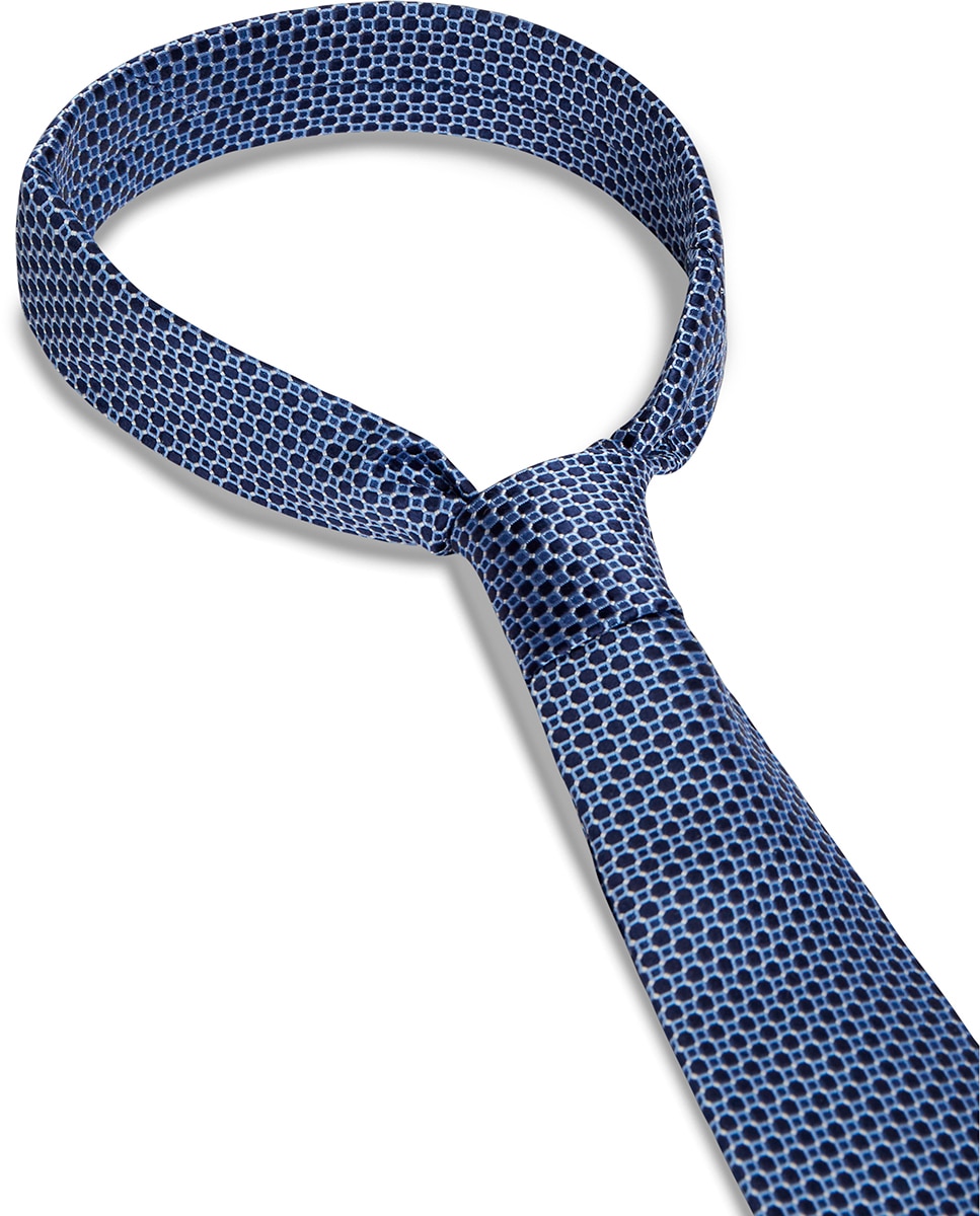 Gravata com Micro Estampado - Azul-Marinho Azul-marinho-3