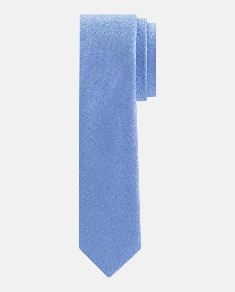 Corbata de hombre de seda con logo a tono. - Michael Kors - Azul claro Azul claro-1