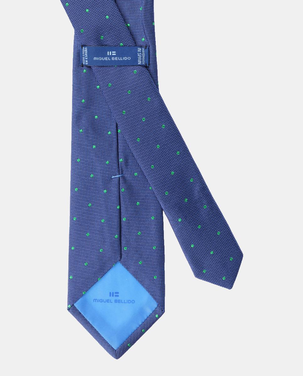 Gravata de Seda Azul-2