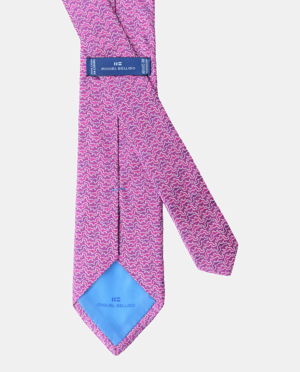 Gravata de Seda Rosa-2