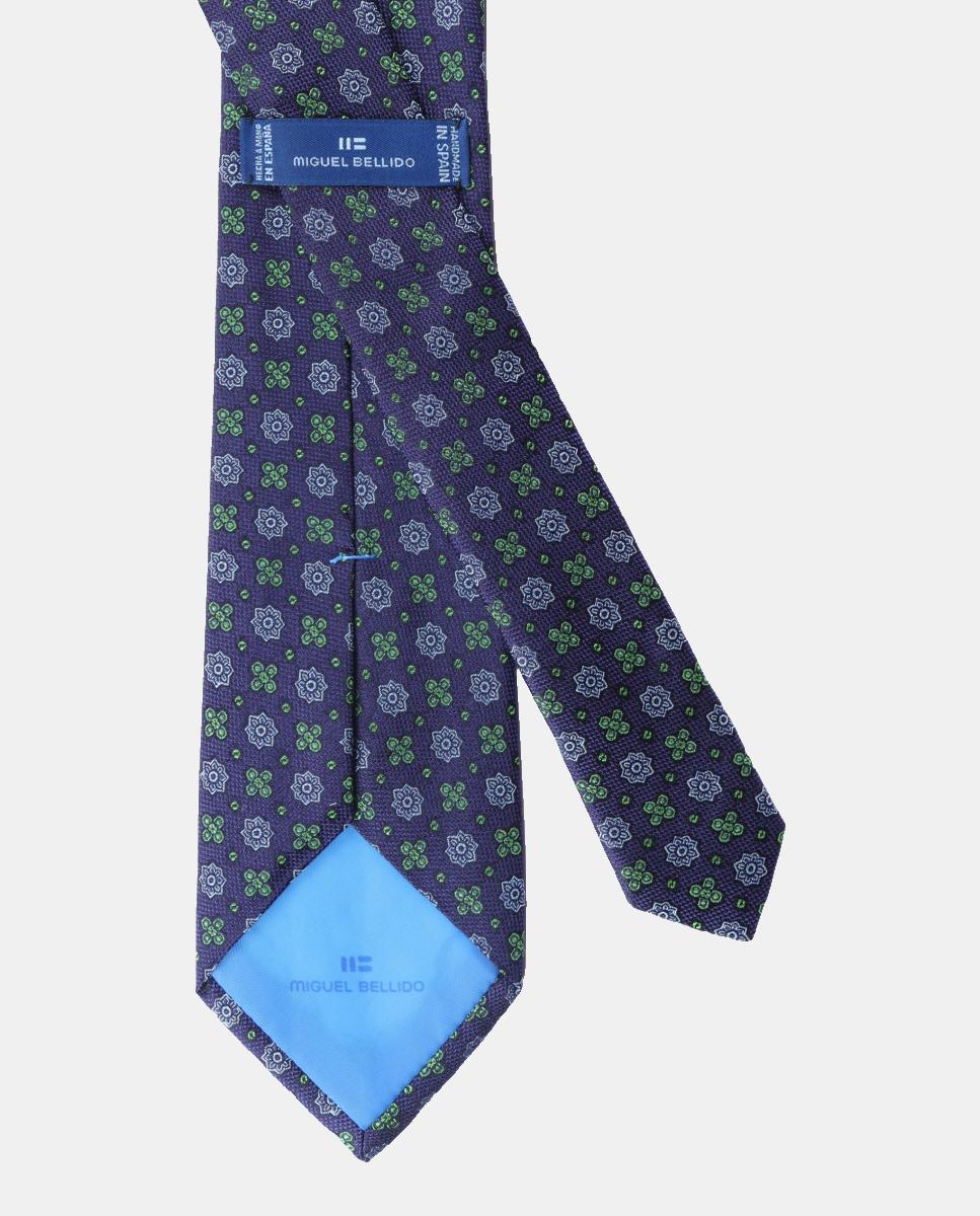 Gravata de Seda Azul-2