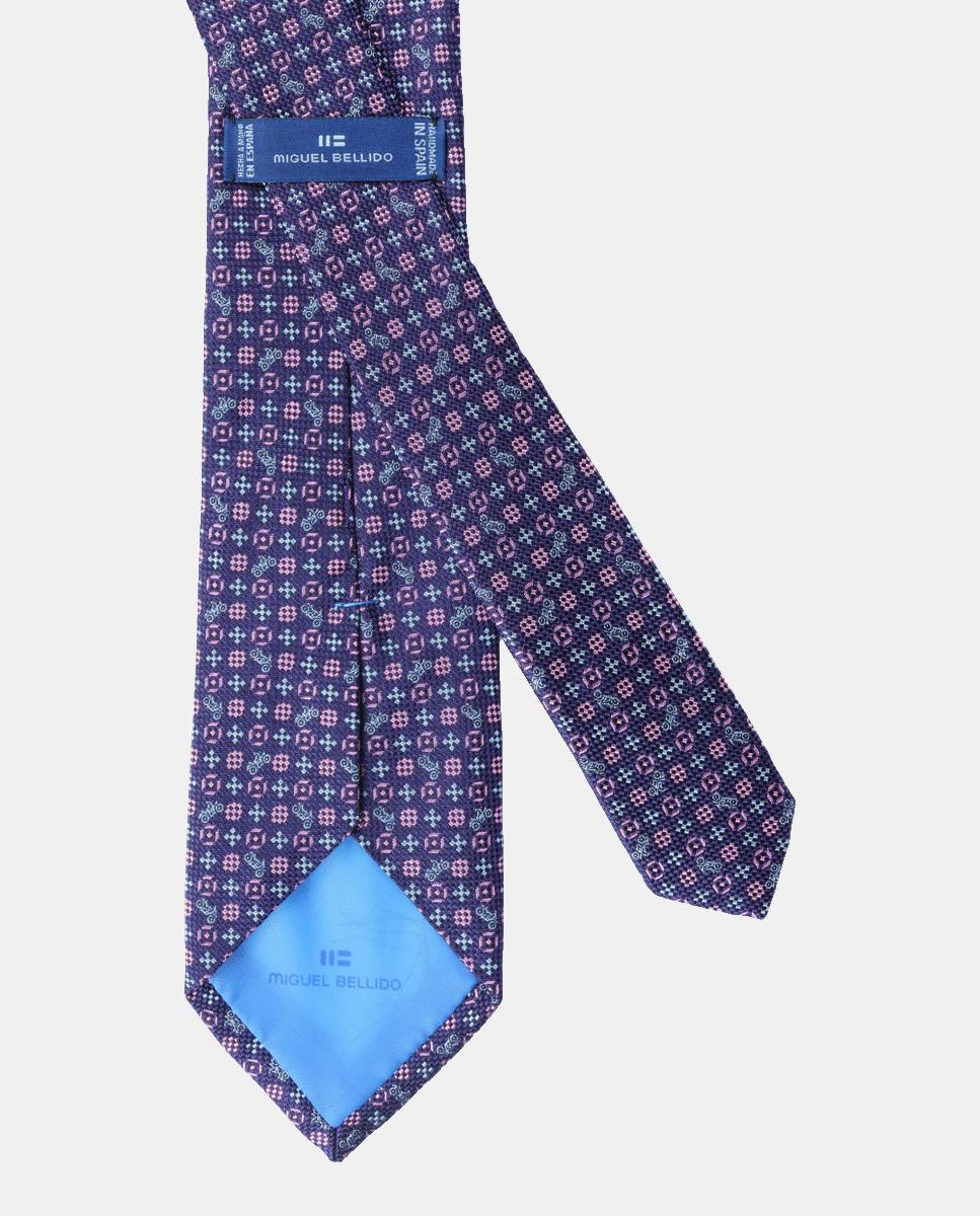 Imagen 2 de Corbata seda de hombre - Bellido - Azul Azul