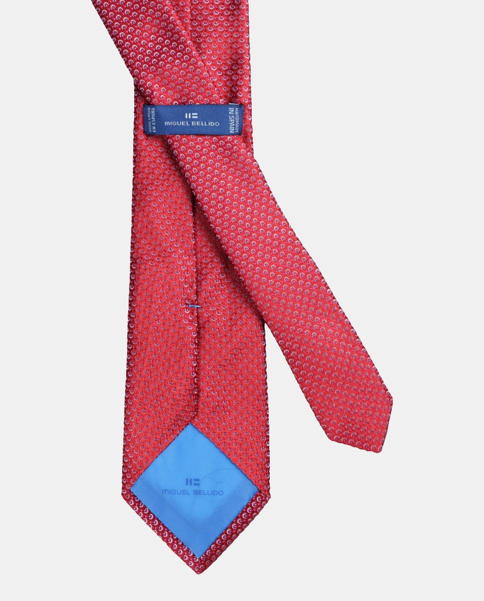 Corbata seda de hombre - Bellido - Rojo Rojo-2