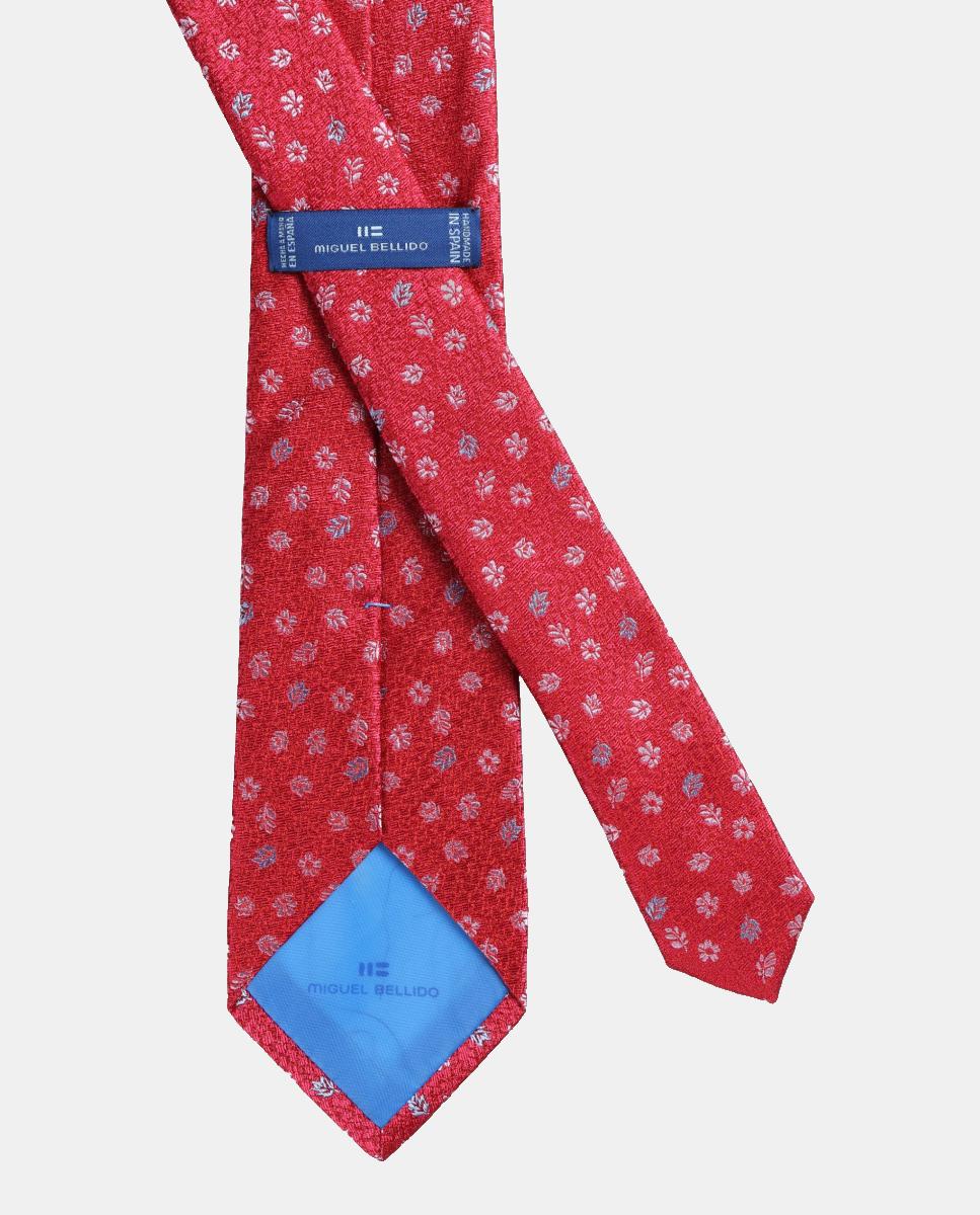 Corbata seda de hombre - Bellido - Rojo Rojo-2