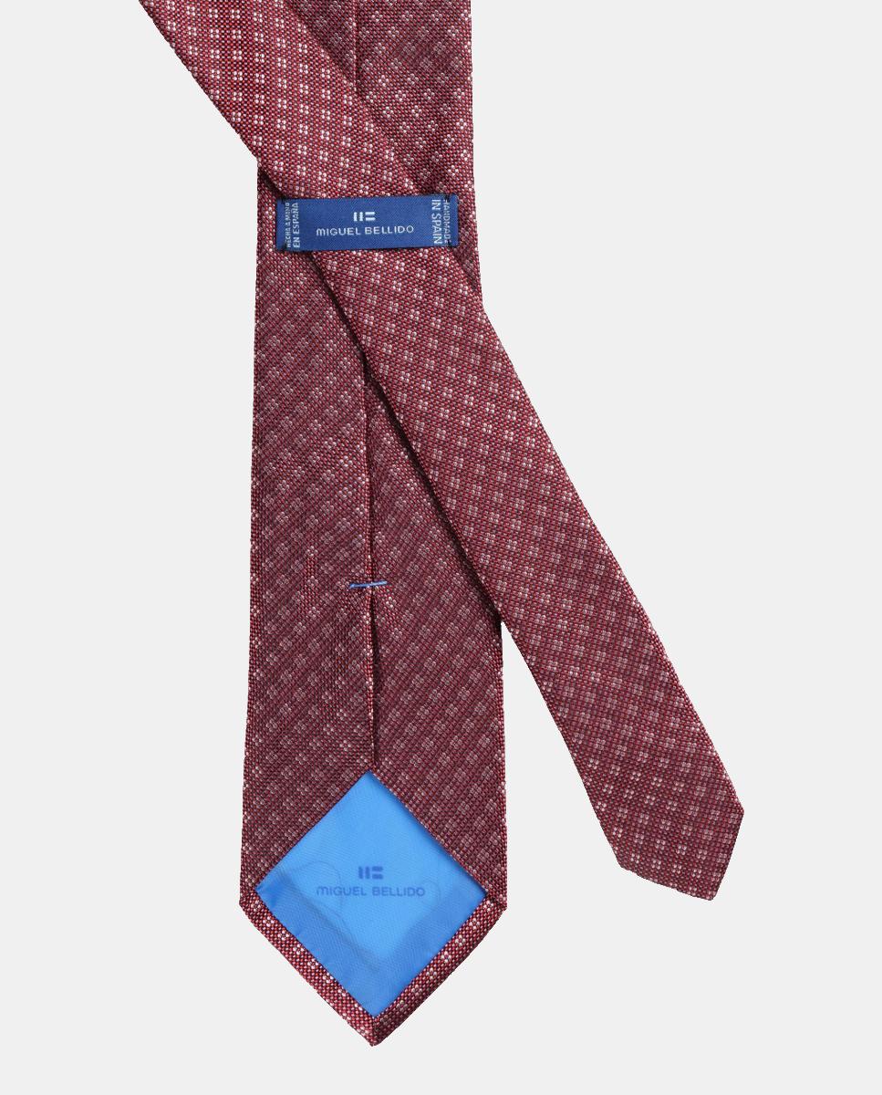 Corbata seda de hombre - Bellido - Rojo Rojo-2