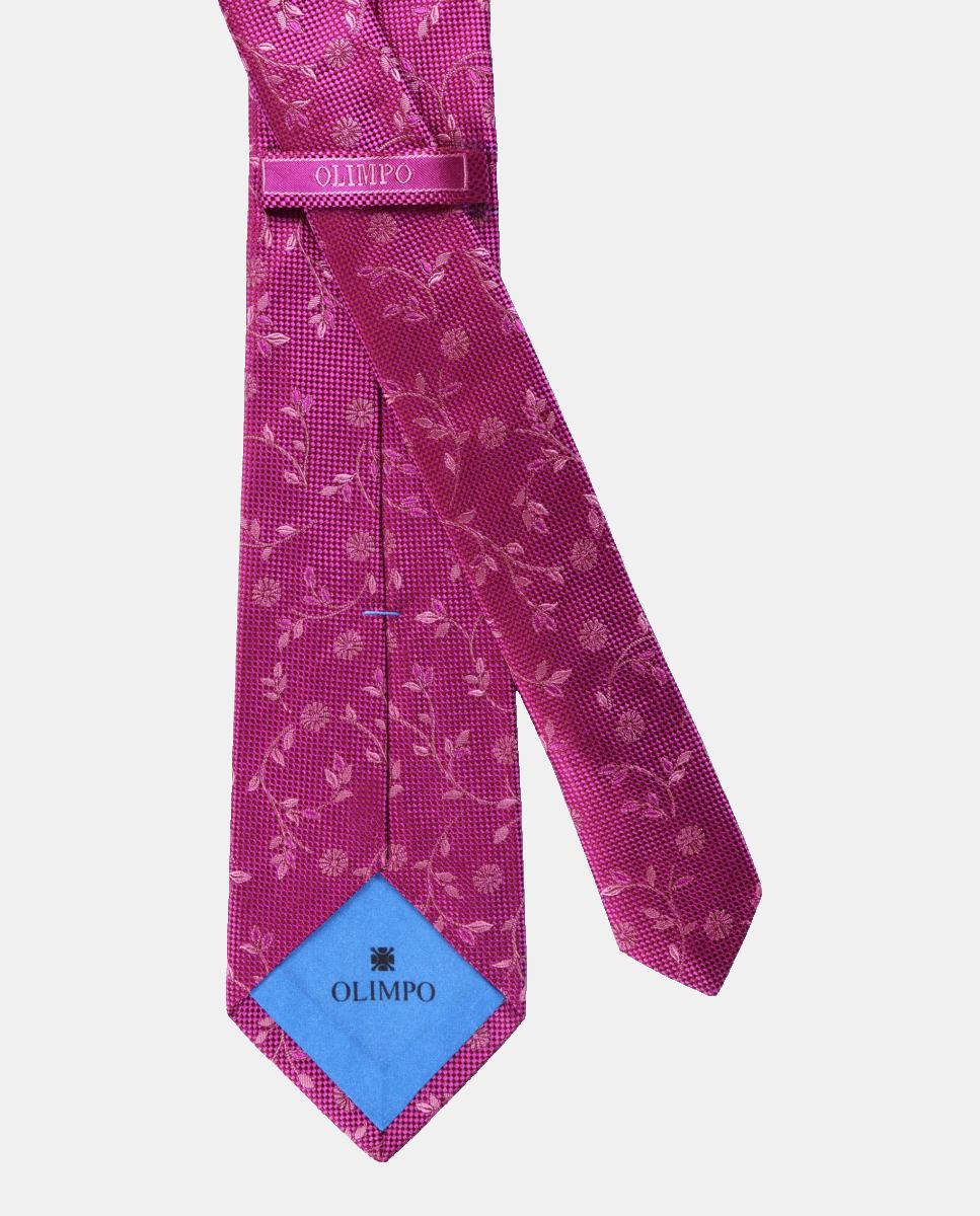Gravata de Seda Premium Rosa-2