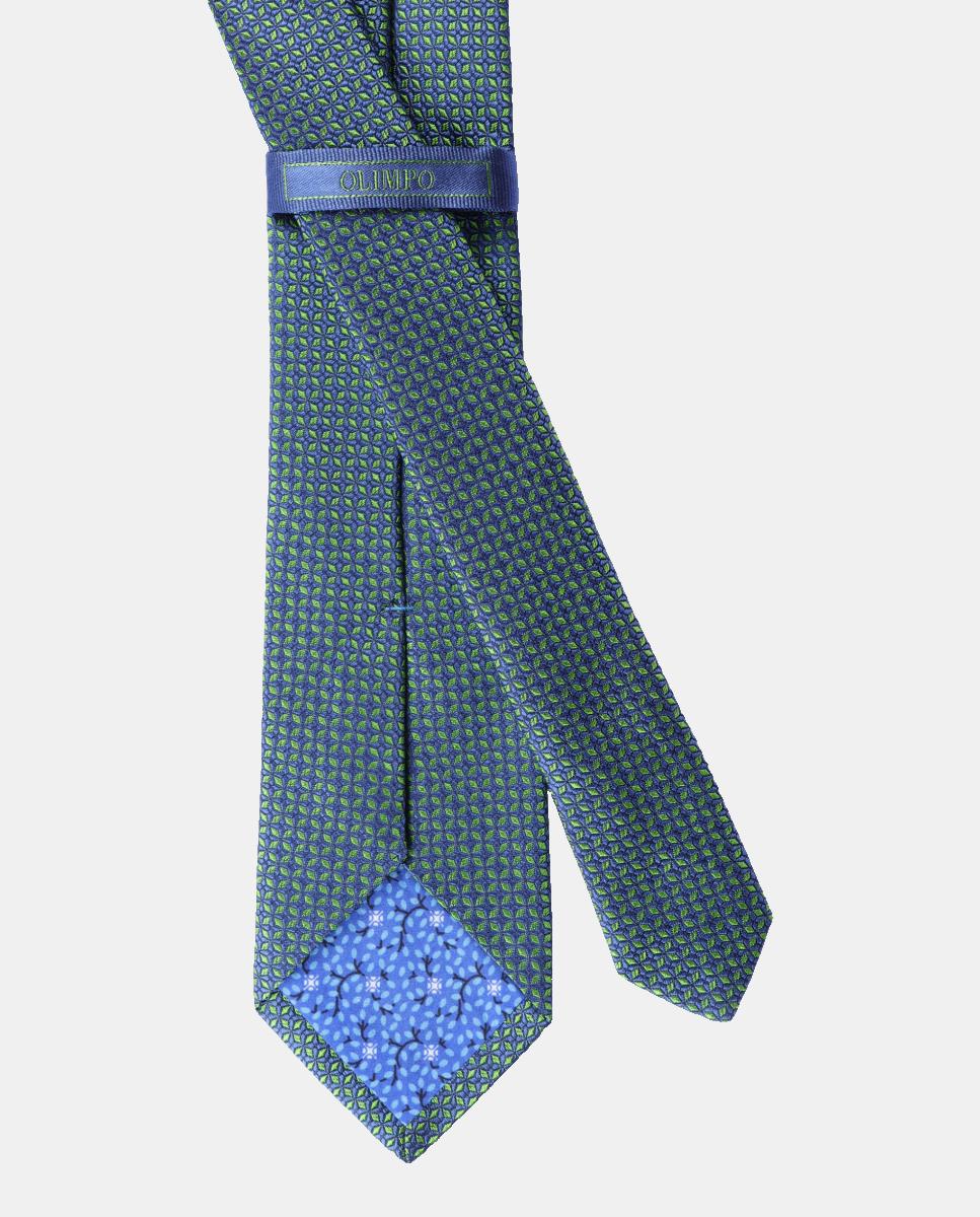 Gravata de Seda Jacquard Verde-2