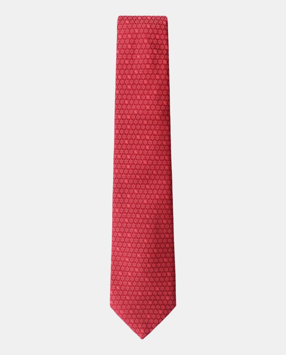 Imagen 0 de Corbata seda jacquard hombre Rojo