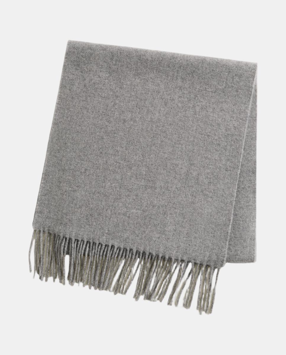 Bufanda de lana con flecos - Gant - Gris claro Gris claro-2