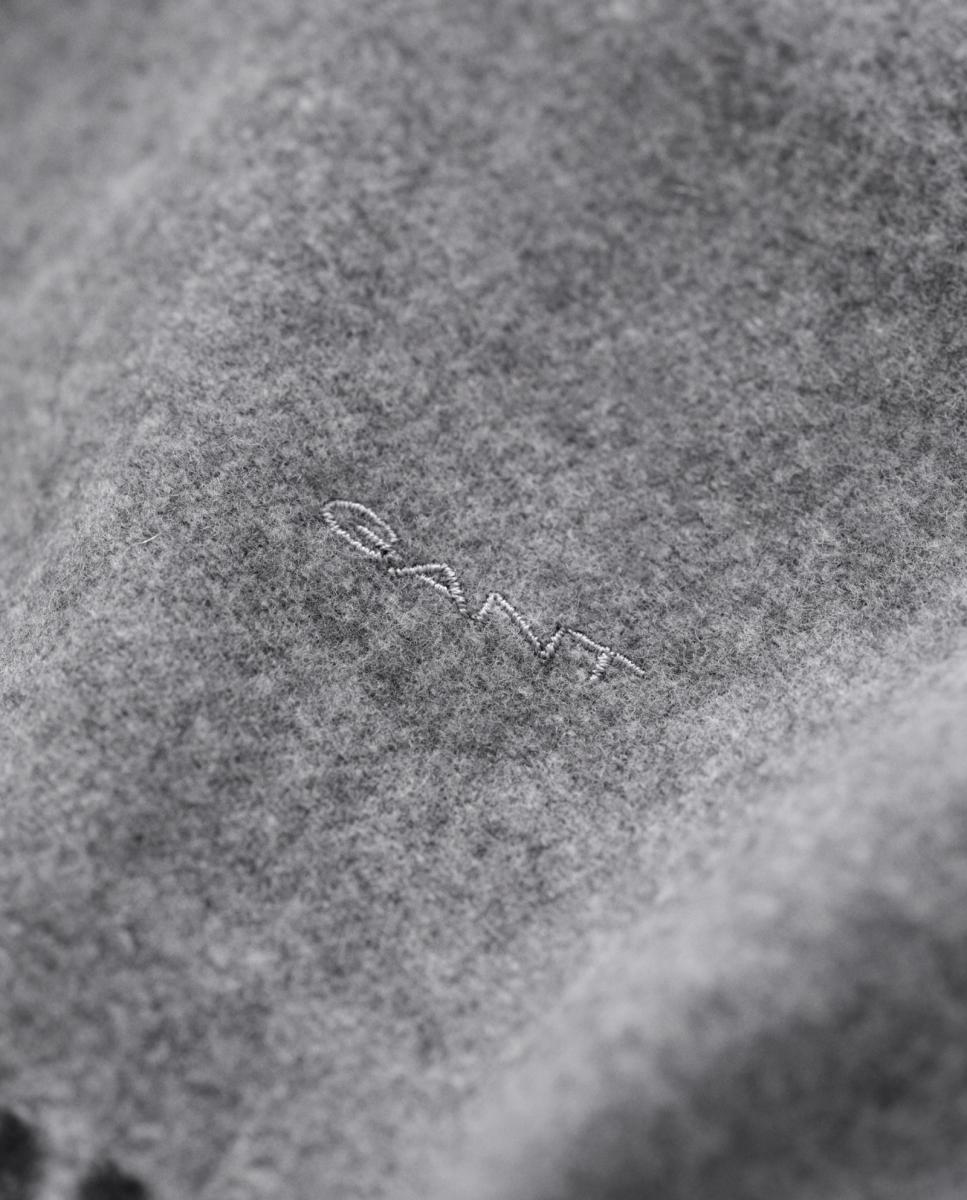 Bufanda de lana con flecos - Gant - Gris claro Gris claro-4
