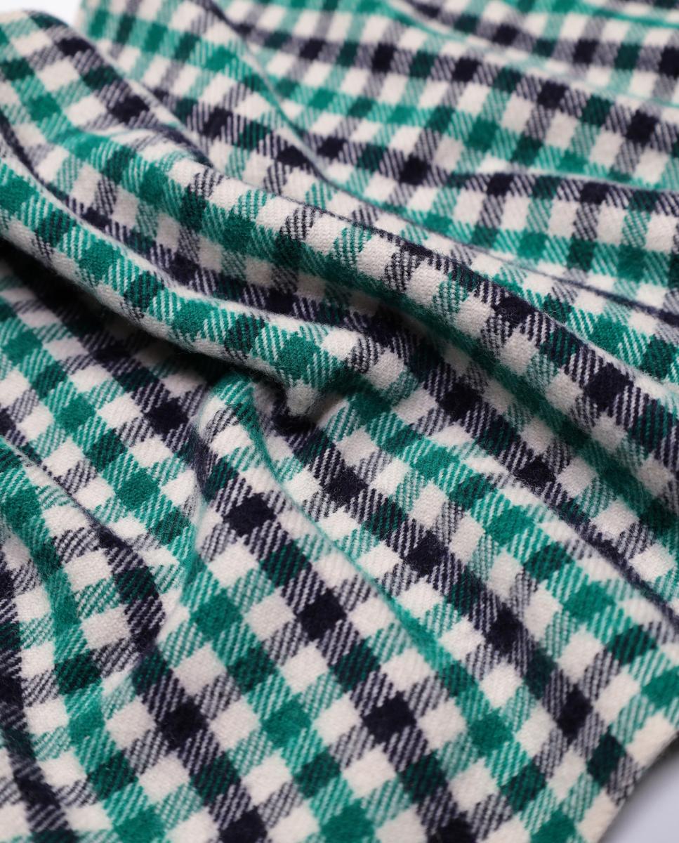 Imagen 4 de Bufanda 100% lana con diseño de cuadros y flecos - AQUASCUTUM - Multicolor Multicolor