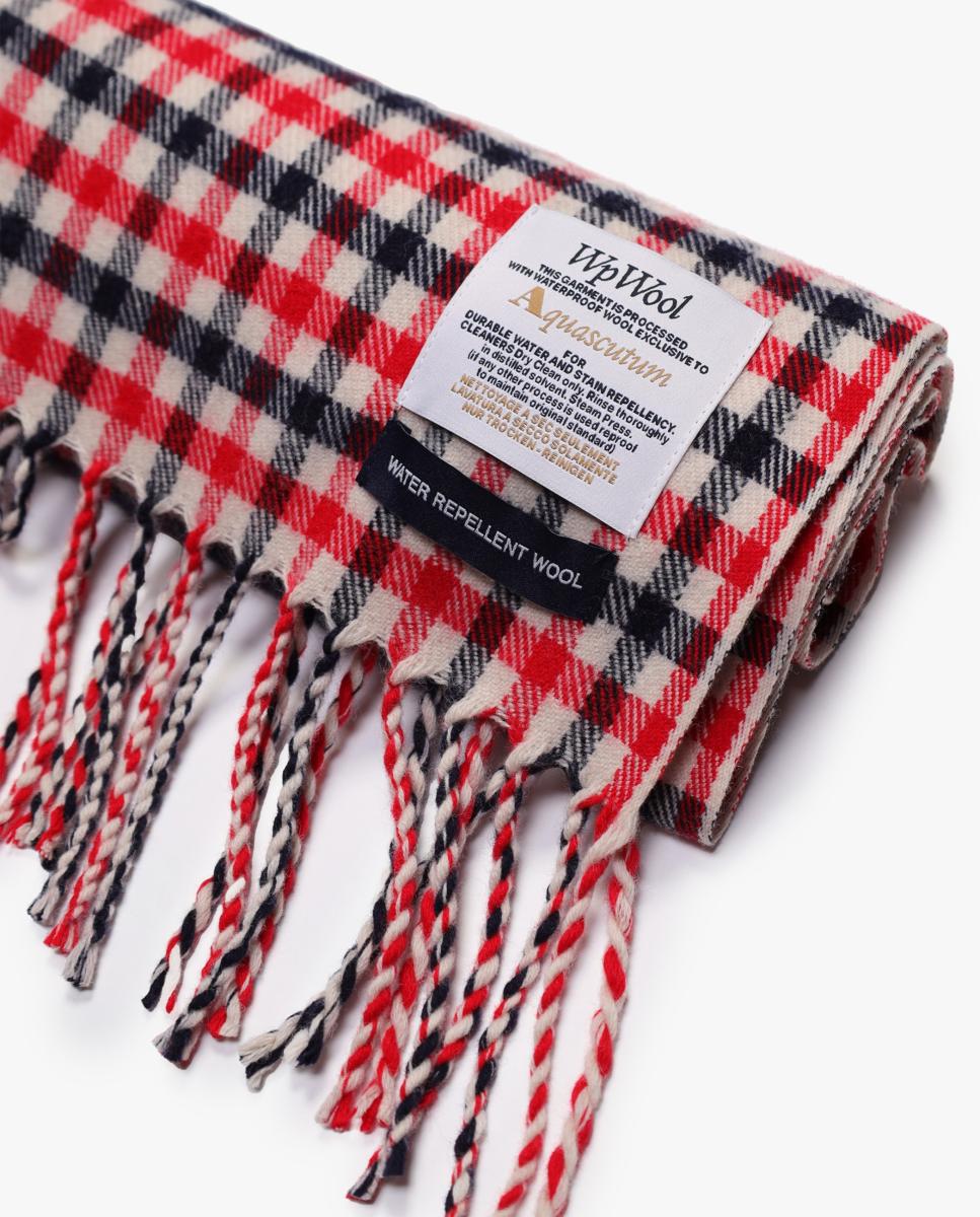 Imagen 2 de Bufanda 100% lana con diseño de cuadros y flecos - AQUASCUTUM - Multicolor Multicolor