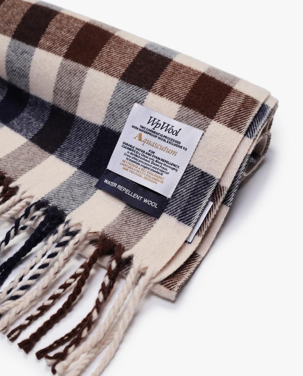 Imagen 2 de Bufanda 100% lana con diseño de cuadros grandes y flecos - AQUASCUTUM - Multicolor Multicolor