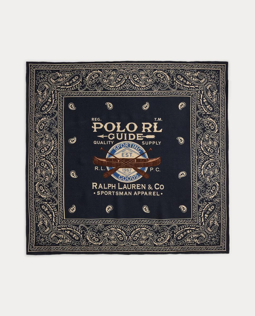 Imagen 0 de Bandana de hombre de lana con logo Azul