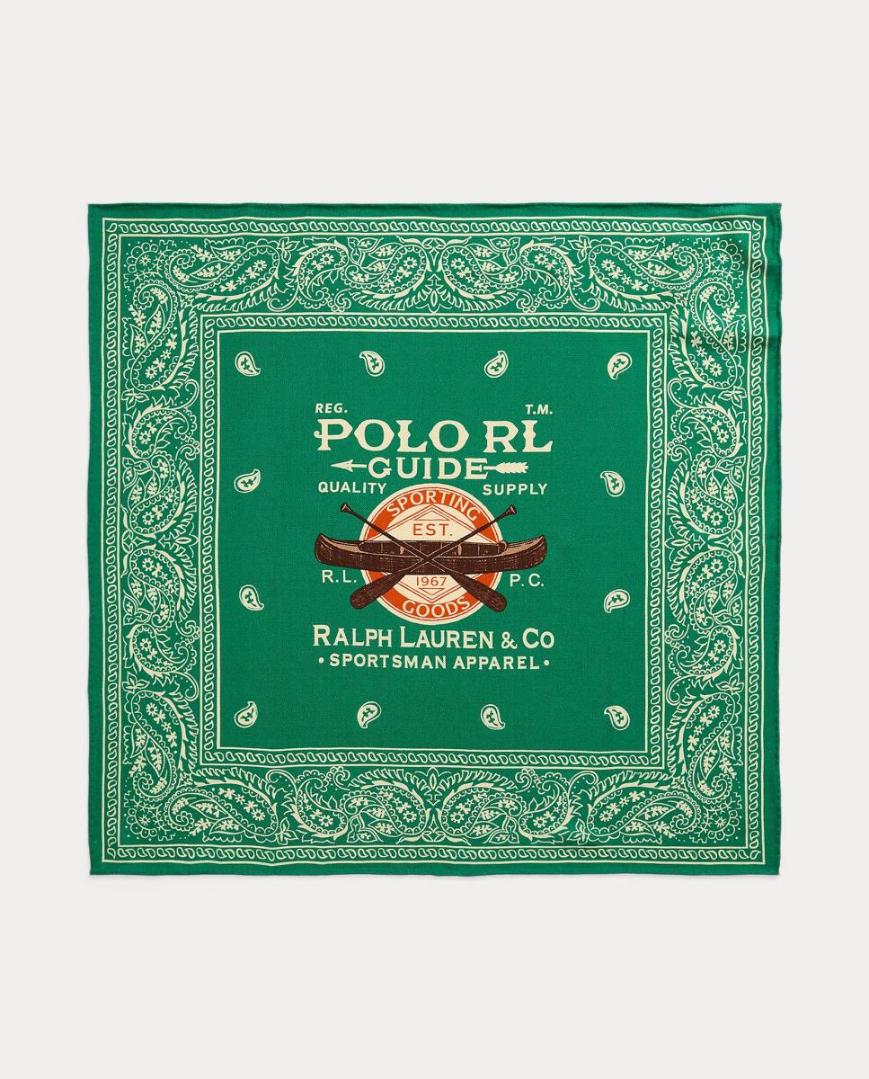Imagen 0 de Bandana de hombre de lana con logo Verde
