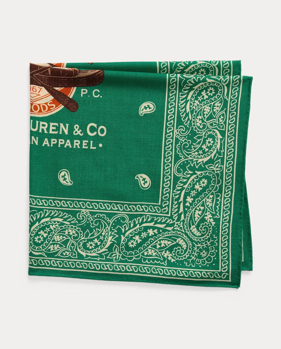 Bandana de hombre de lana con logo - Polo Ralph Lauren - Verde Verde-2