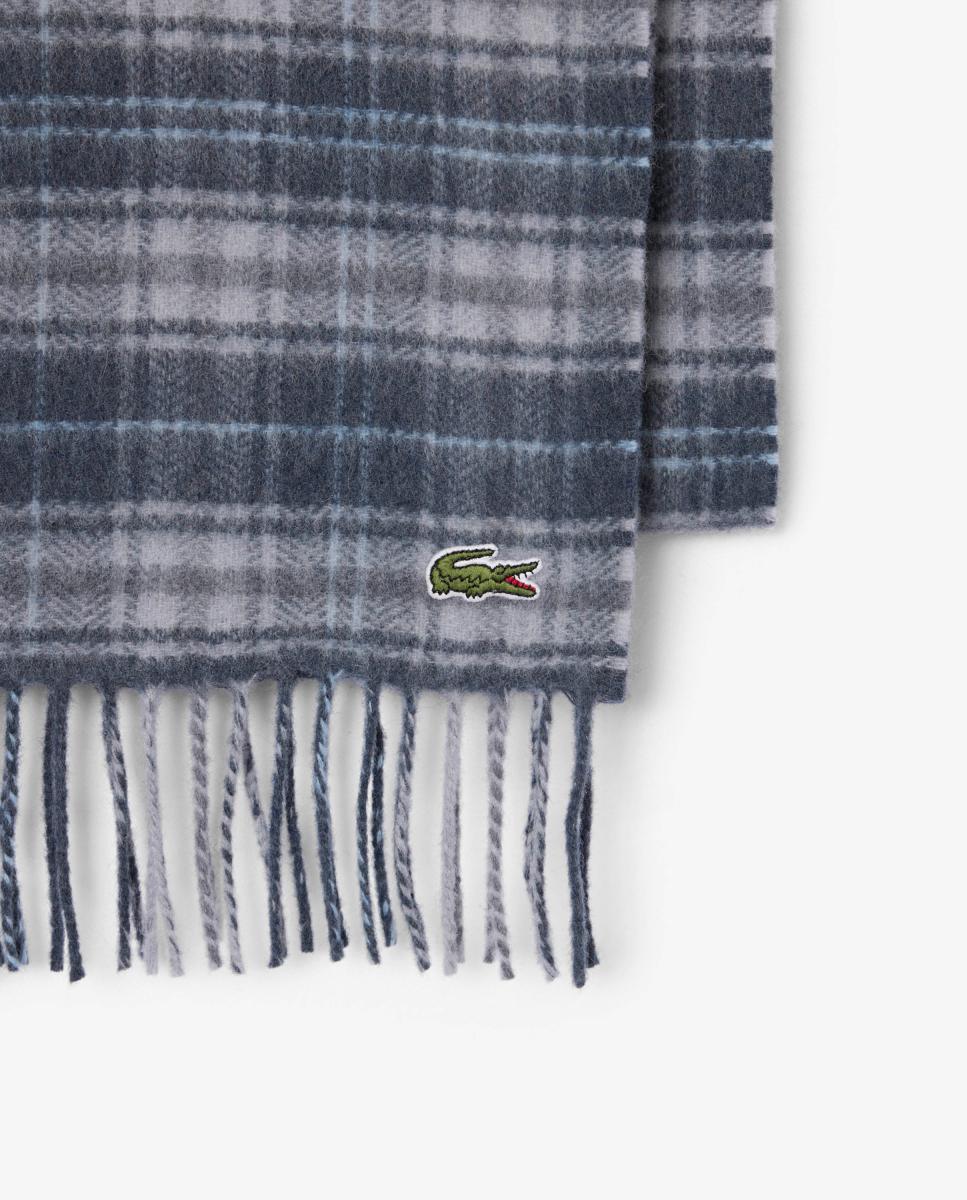 Bufanda de lana - Lacoste - Gris Gris-2