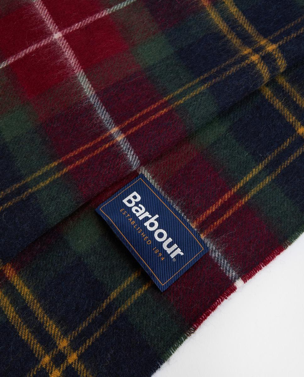 Bufanda tartán en mezcla de lana y cashmere - Barbour - Marrón Marrón-3
