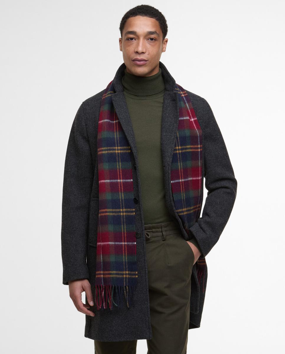 Bufanda tartán en mezcla de lana y cashmere - Barbour - Marrón Marrón-4