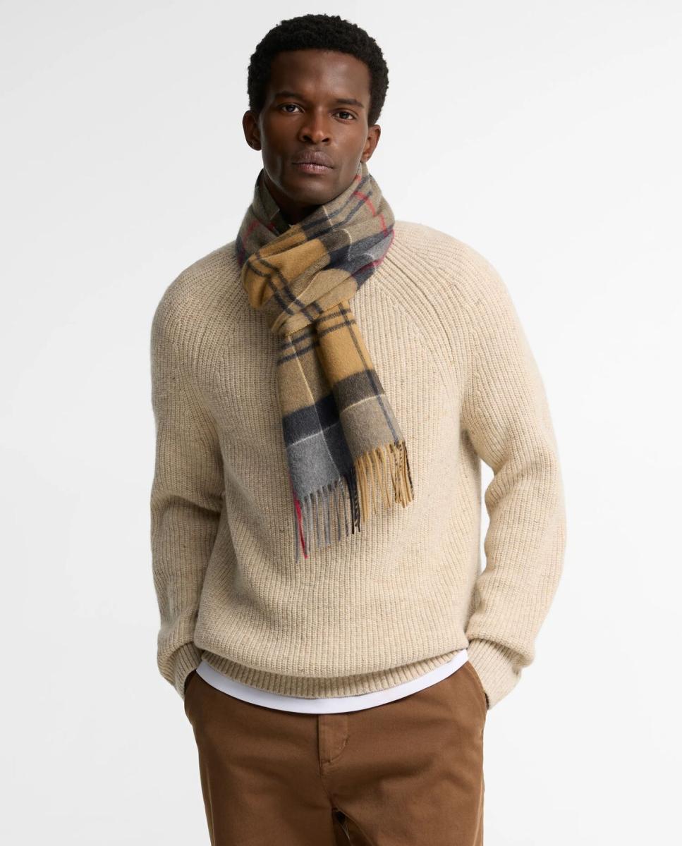 Bufanda tartán 100% cashmere - Barbour - Verde Verde-5