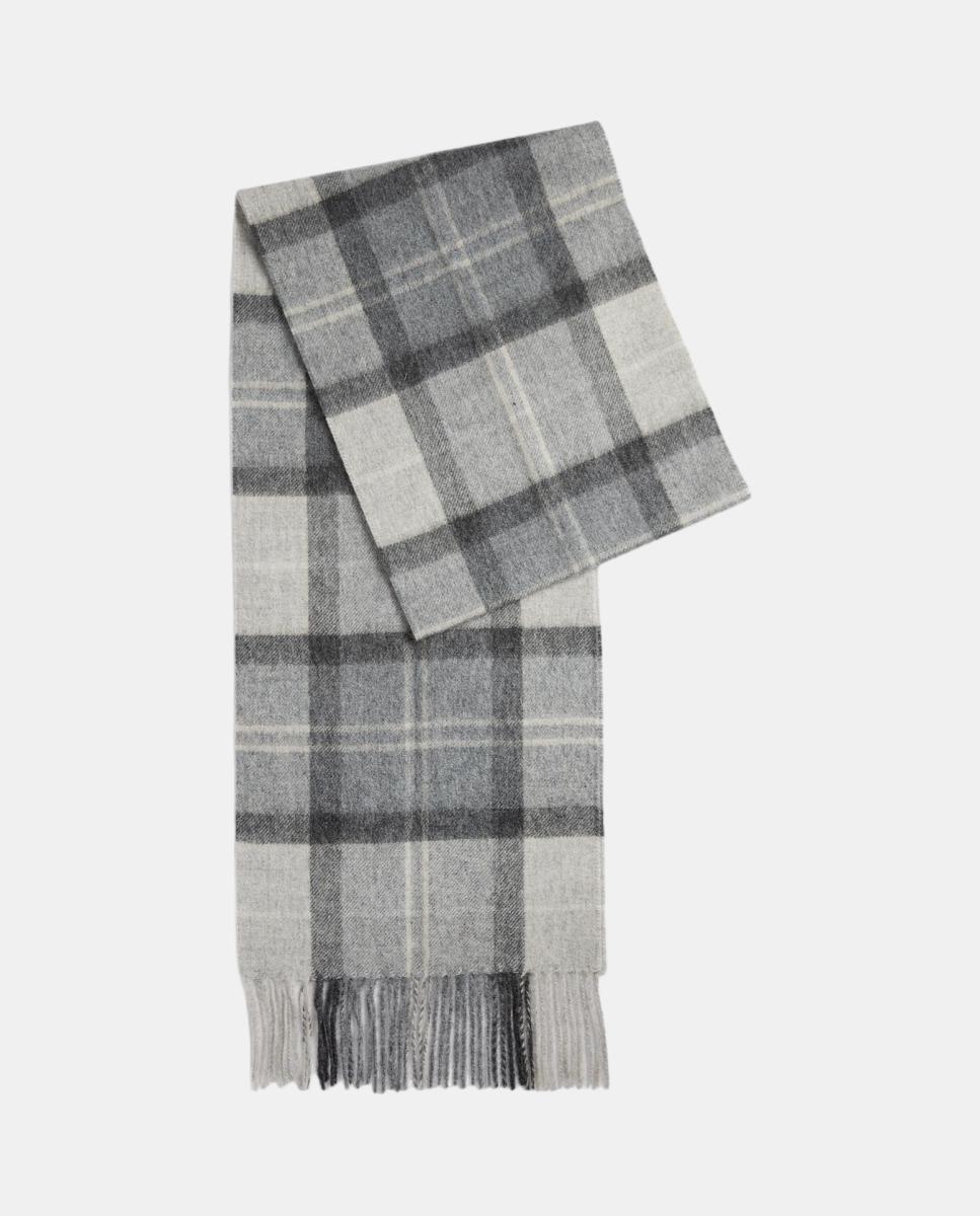Bufanda tartán en mezcla de lana y cashmere - Barbour - Gris Gris-1