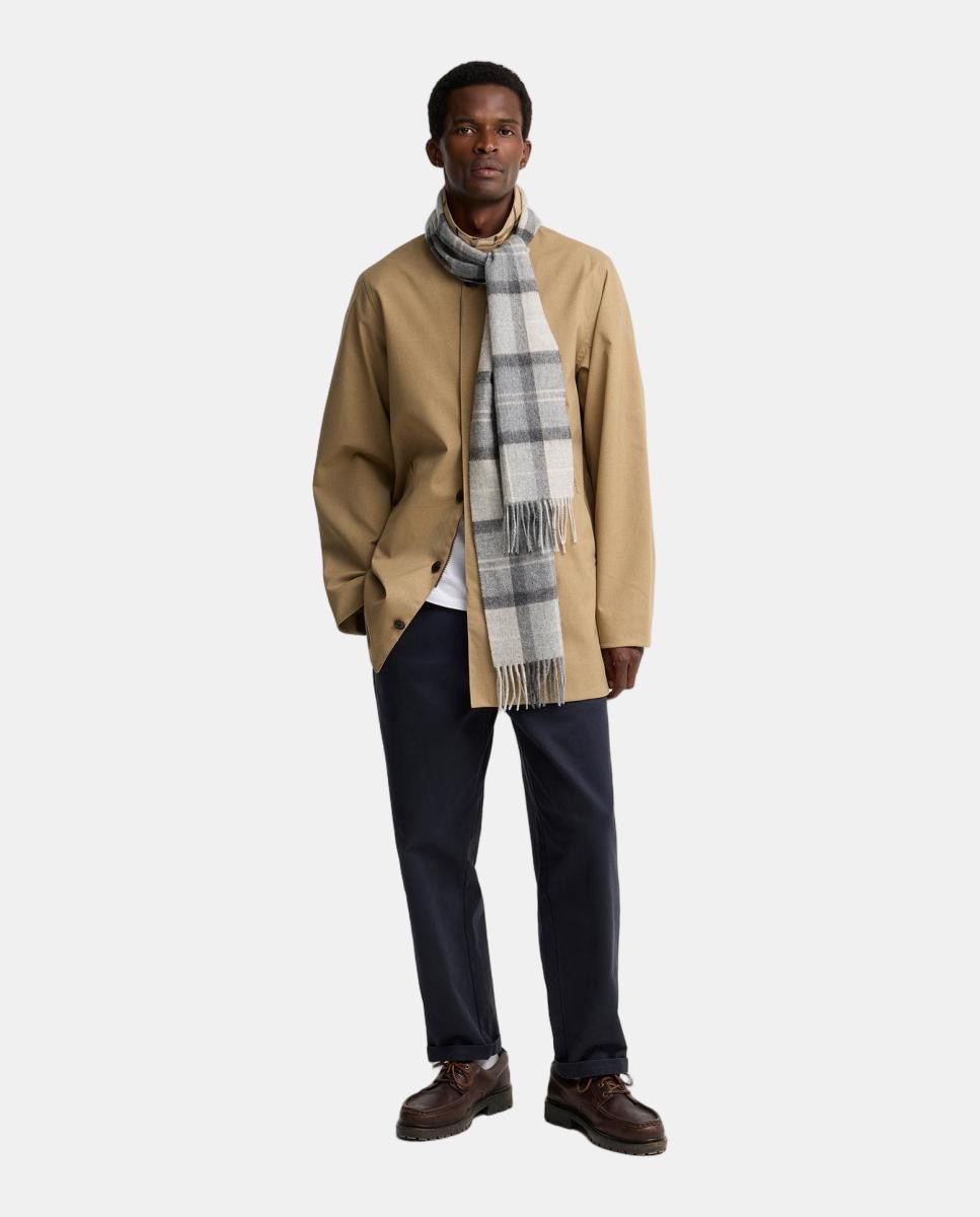 Bufanda tartán en mezcla de lana y cashmere - Barbour - Gris Gris-5