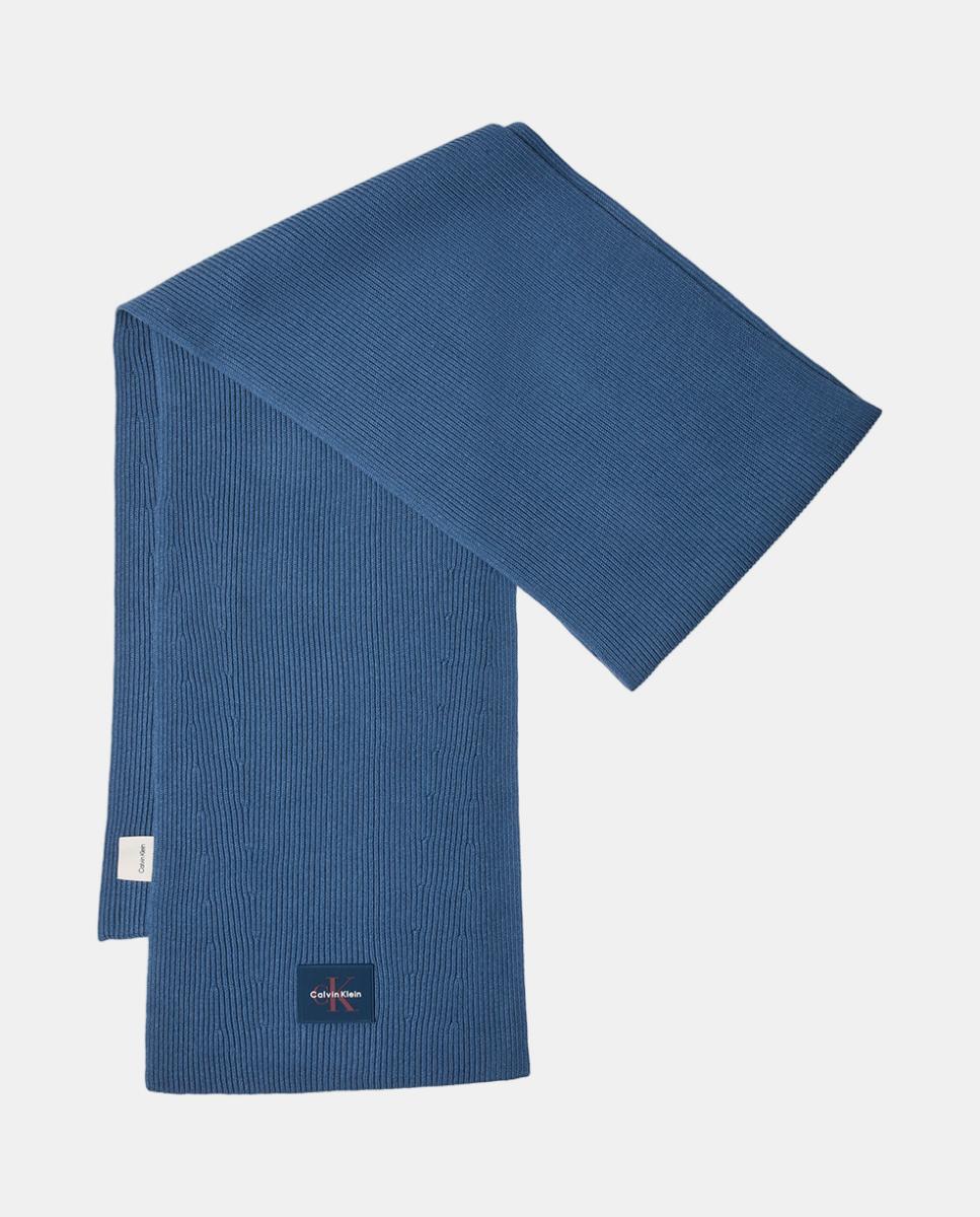 Bufanda Calvin Klein de punto. - Azul Azul-1