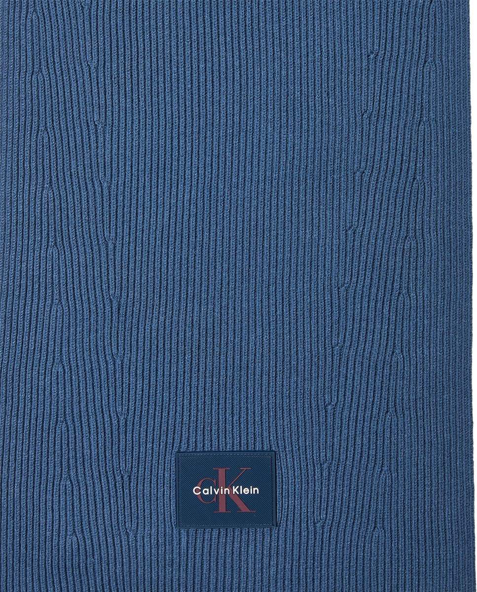 Bufanda Calvin Klein de punto. - Azul Azul-3