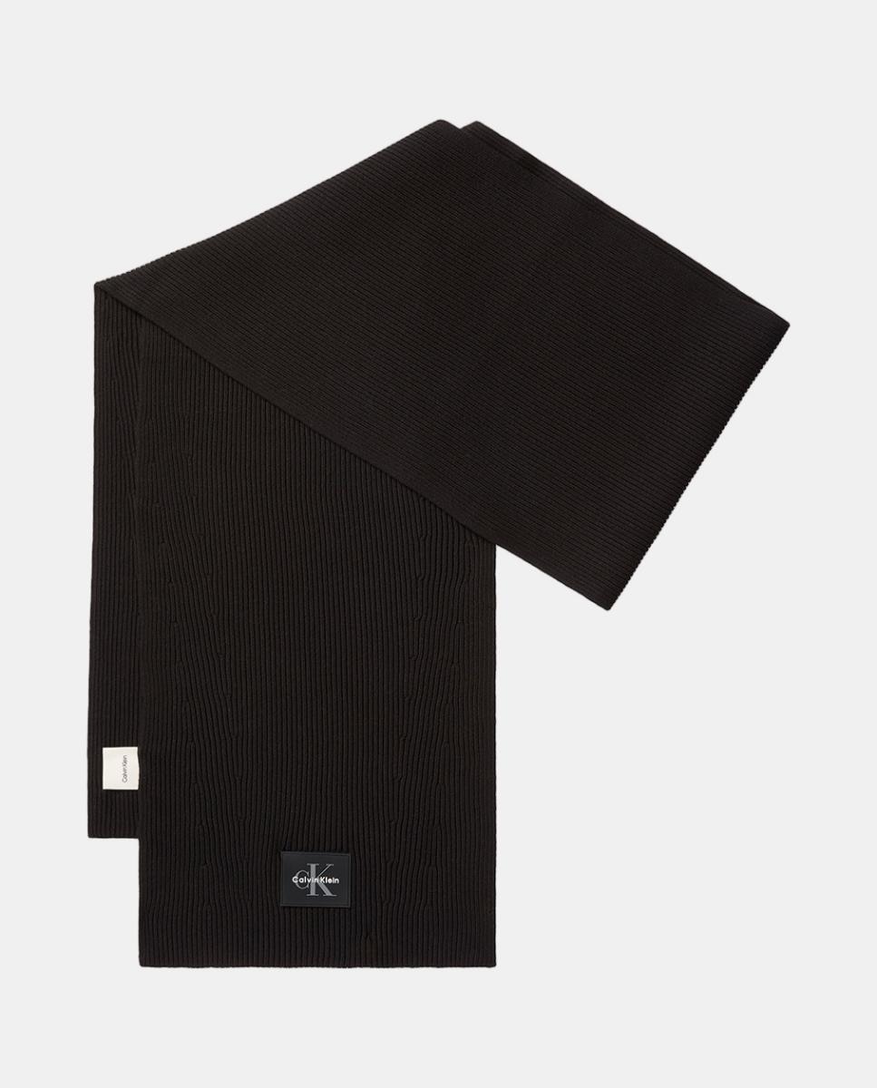 Bufanda Calvin Klein de punto. - Negro Negro-1