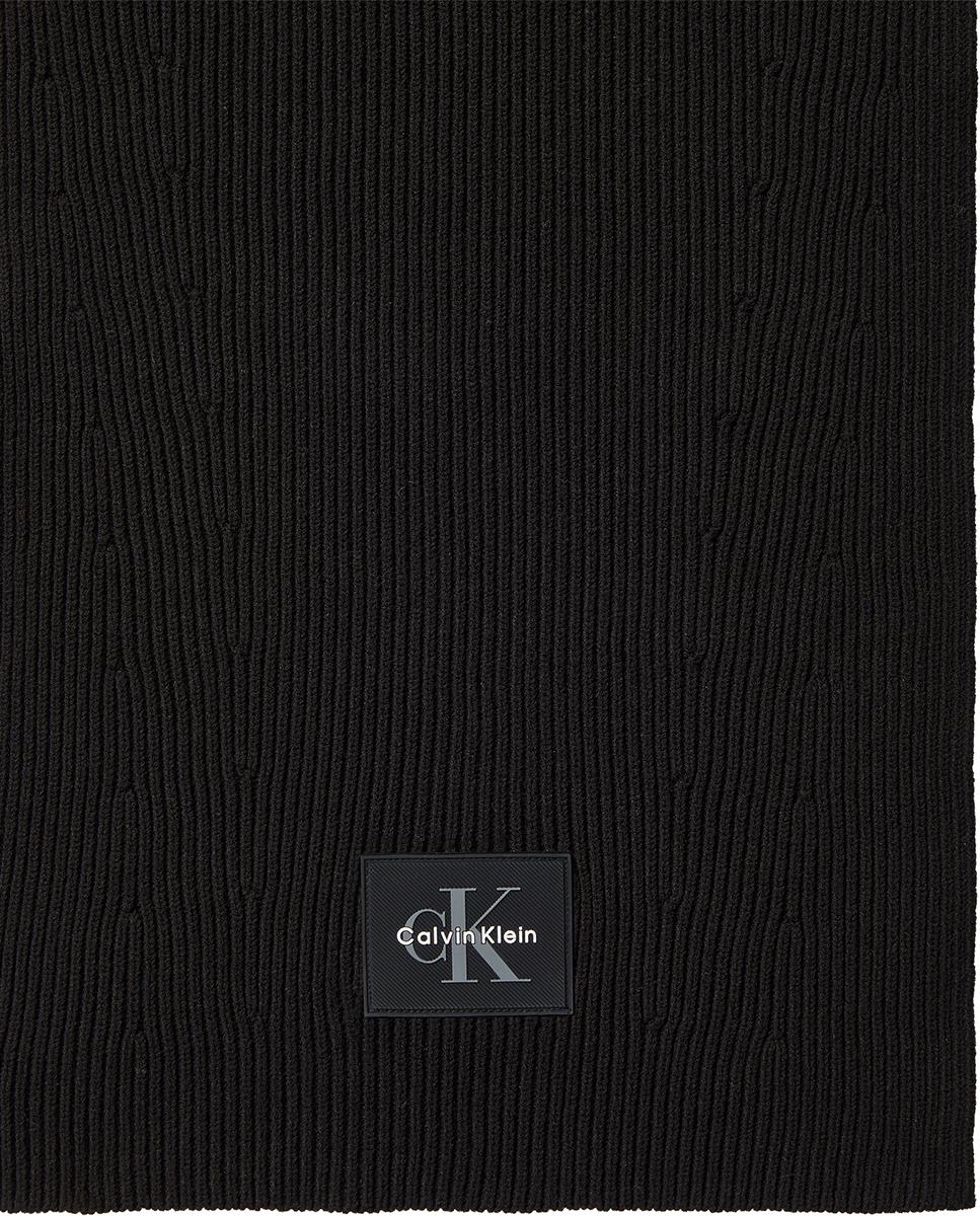 Bufanda Calvin Klein de punto. - Negro Negro-3