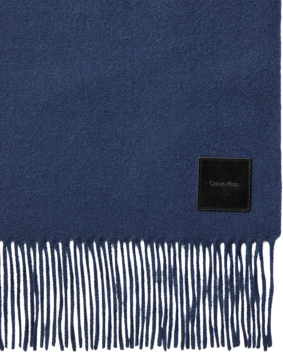 Bufanda Calvin Klein de lana. - Azul Azul-3