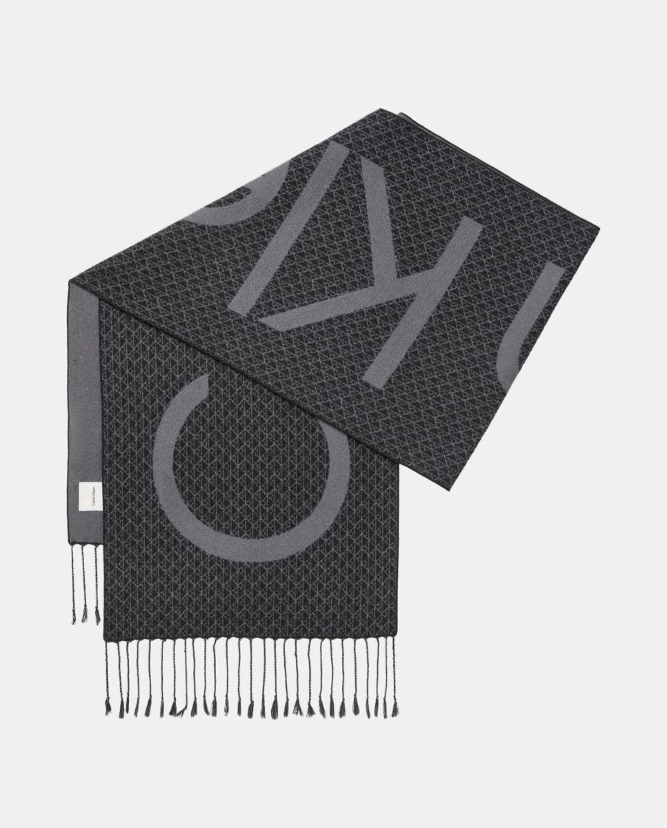 Bufanda Calvin Klein de lana. - Gris claro Gris claro-1