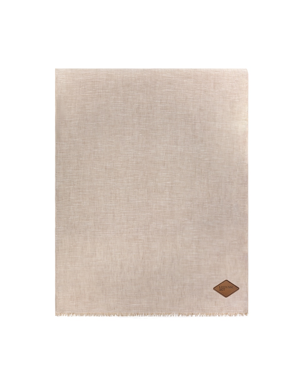 Imagen 0 de Bufanda lino de hombre Beige