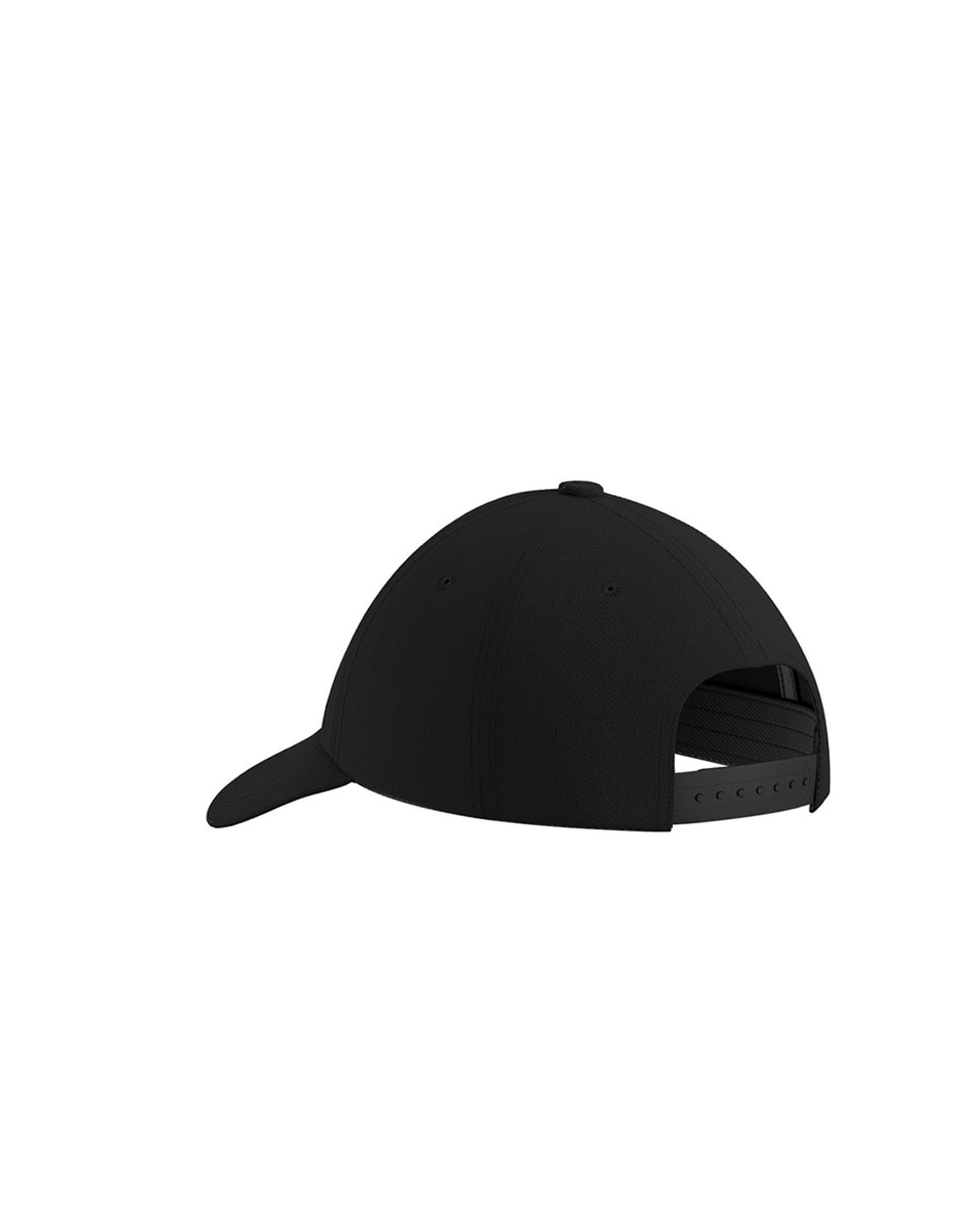 Boné Ligeiro de Algodão com Bordado Preto-3