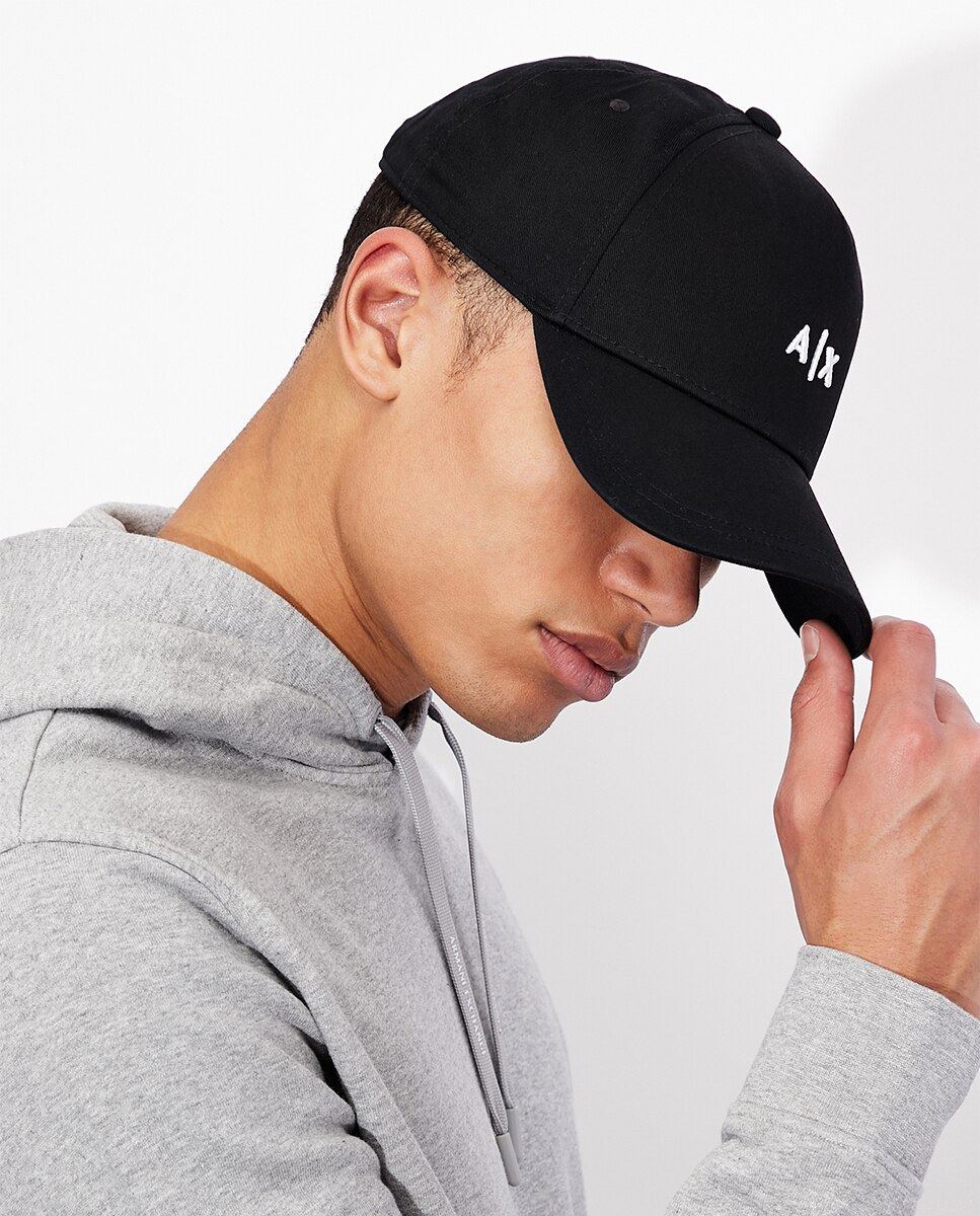 Gorra baseball de hombre con logo. - Armani Exchange - Negro Negro-4