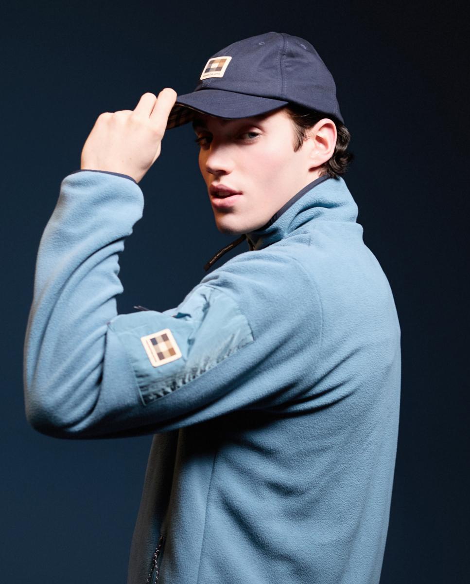 Imagen 5 de Gorra de baseball en algodón con logotipo - AQUASCUTUM - Azul marino Azul marino