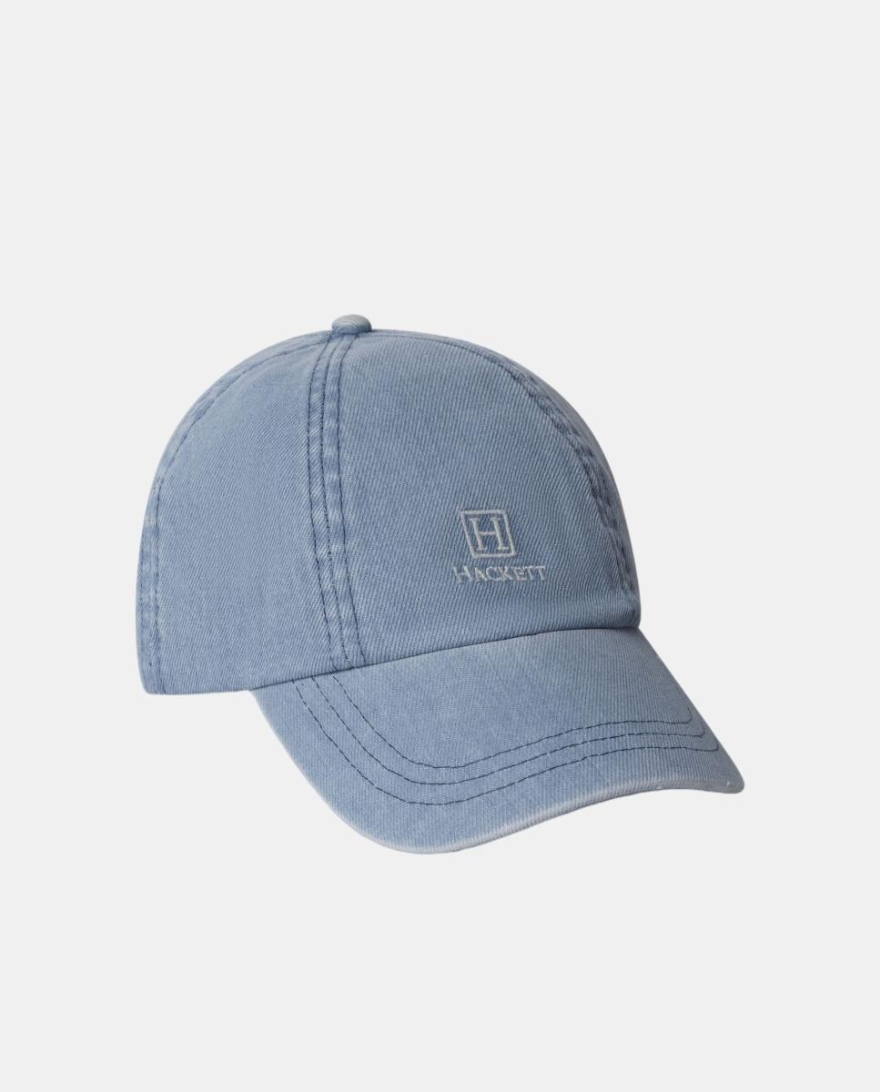 Imagen 0 de Gorra de hombre denim con logo bordado de Hackett Heritage. Azul índigo