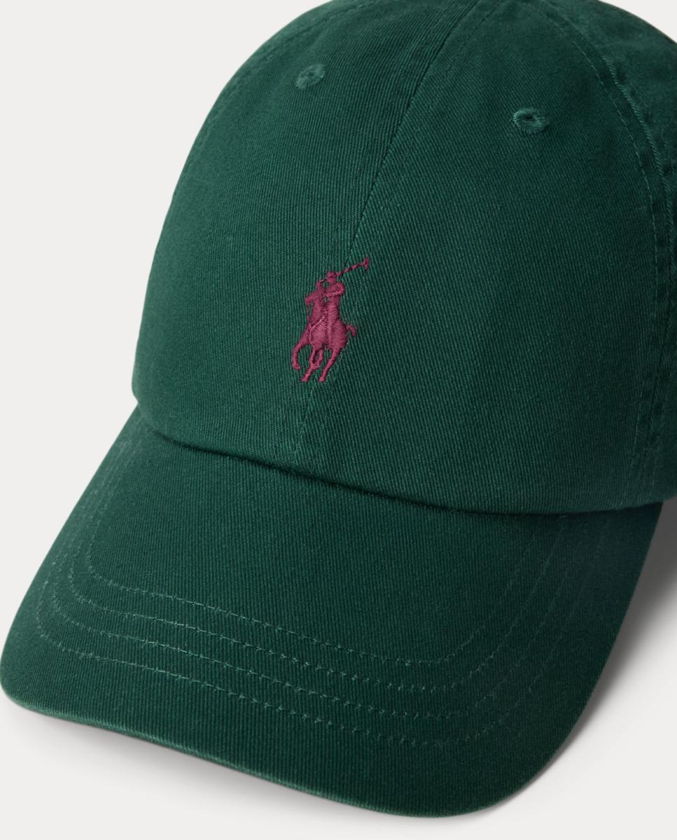 Boné com Cavalo Bordado e em Algodão Verde-3